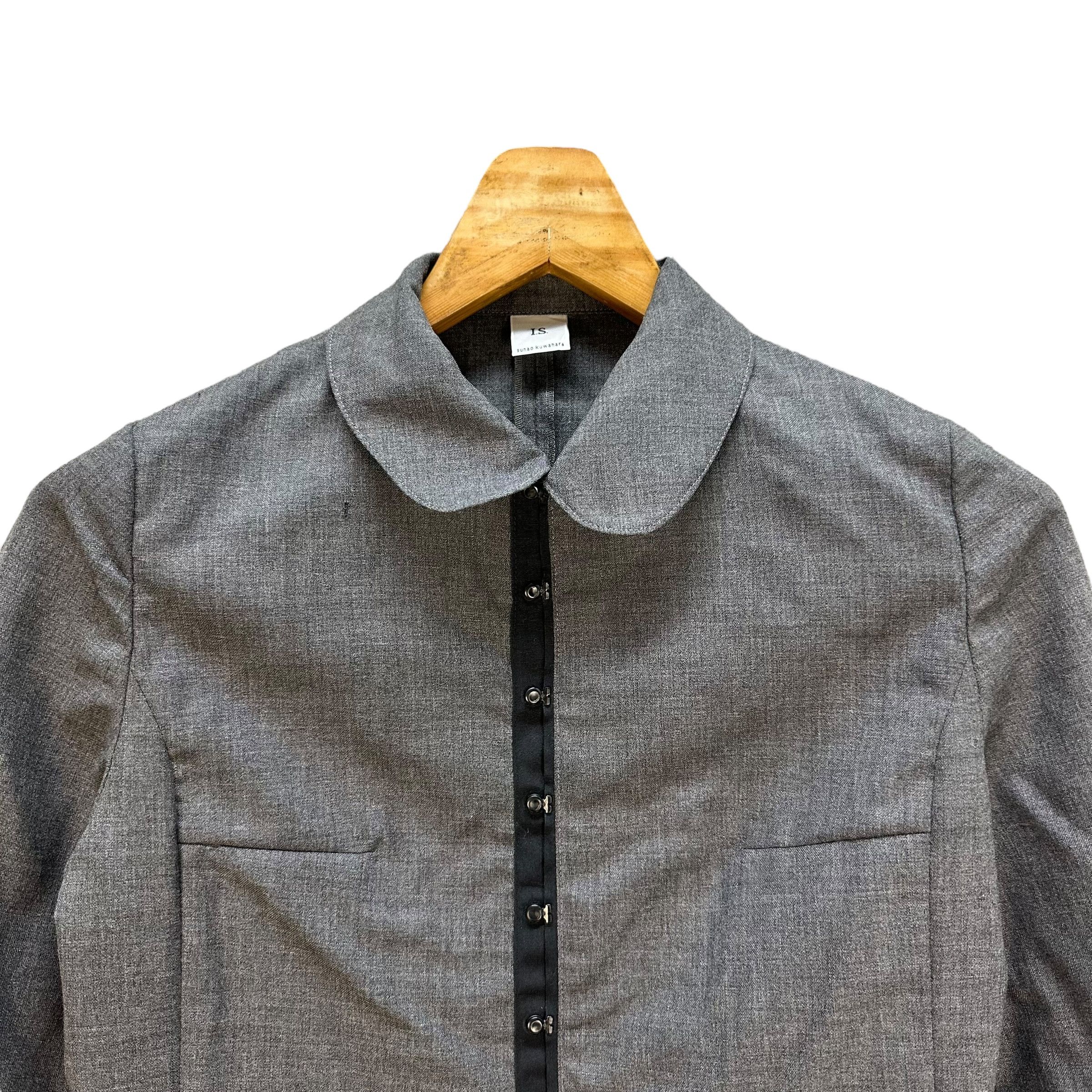 Sunao Kuwahara I.S. SUNAO KUAWAHARA Snap Button Shirt Jacket #A65-1558 Size M / US 6-8 / IT 42-44 - 2 Thumbnail