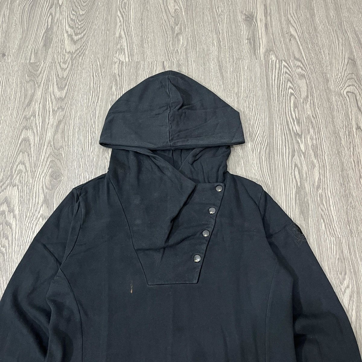 14th Addiction 2000s DOHC - Asymmetrical Button Hoodie Rick Owen Style Size US M / EU 48-50 / 2 - 5 Thumbnail