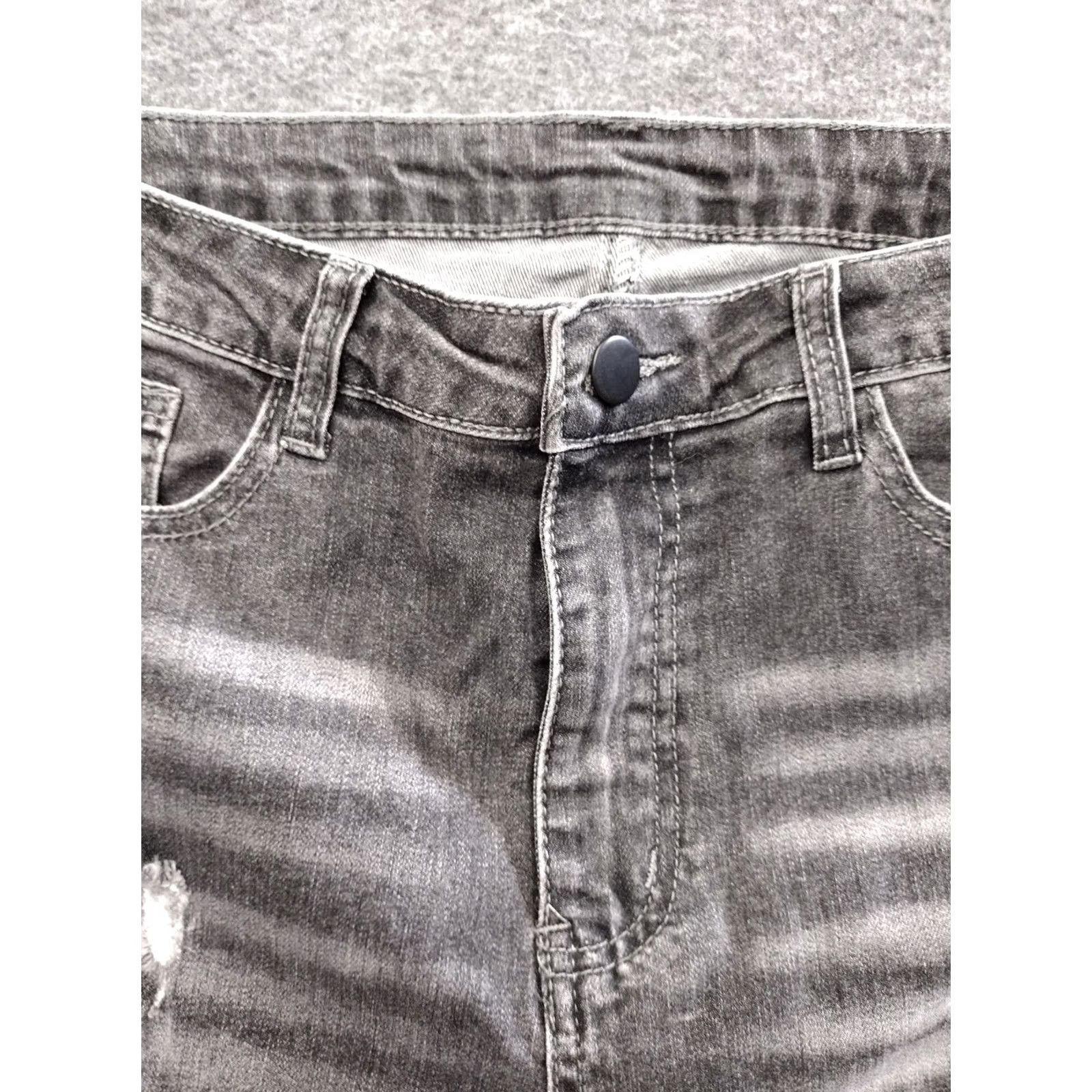 Vintage Unbranded Women's Distressed Jeans Dark Wash High Rise Pants L Denim Black 90s Mom Regular Rise Women Jeans Mens? Size 36" / US 14 / IT 50 - 3 Thumbnail