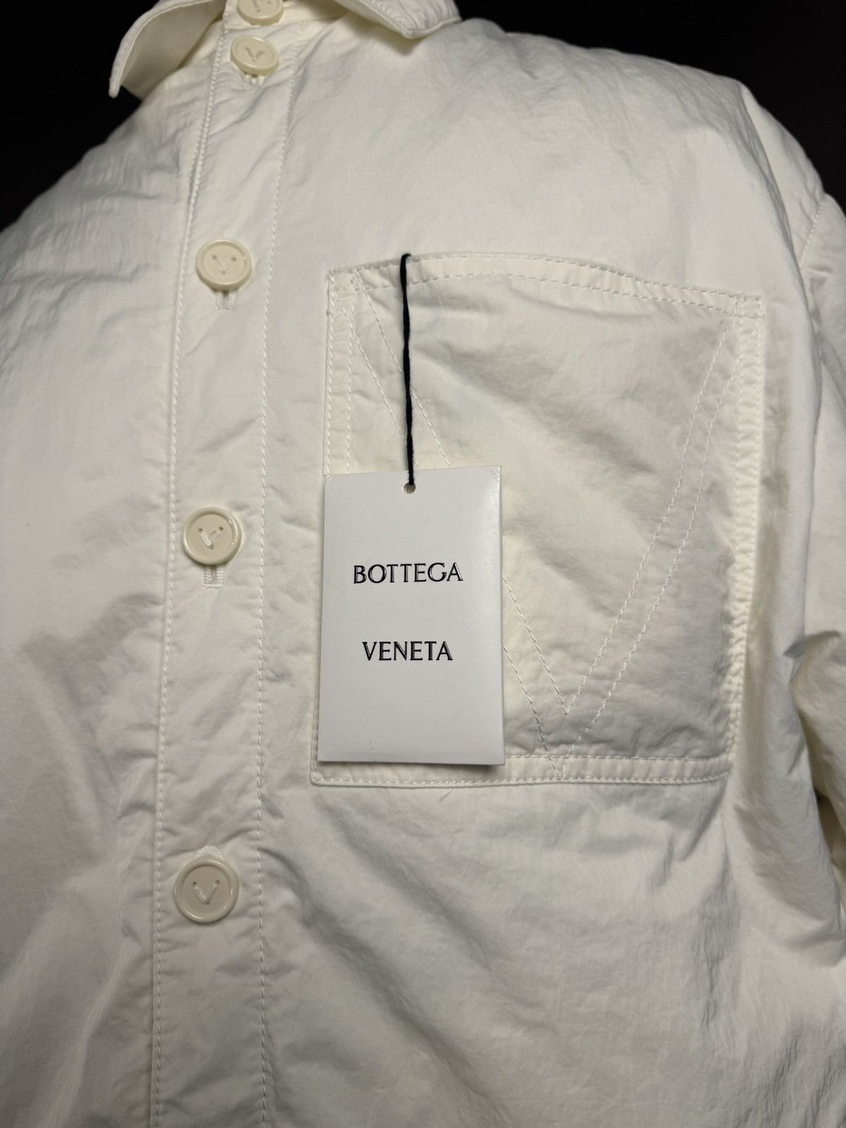 Bottega Veneta Bottega Veneta Technical Padded Shirt Nylon Overshirt (S) Size US S / EU 44-46 / 1 - 9 Thumbnail