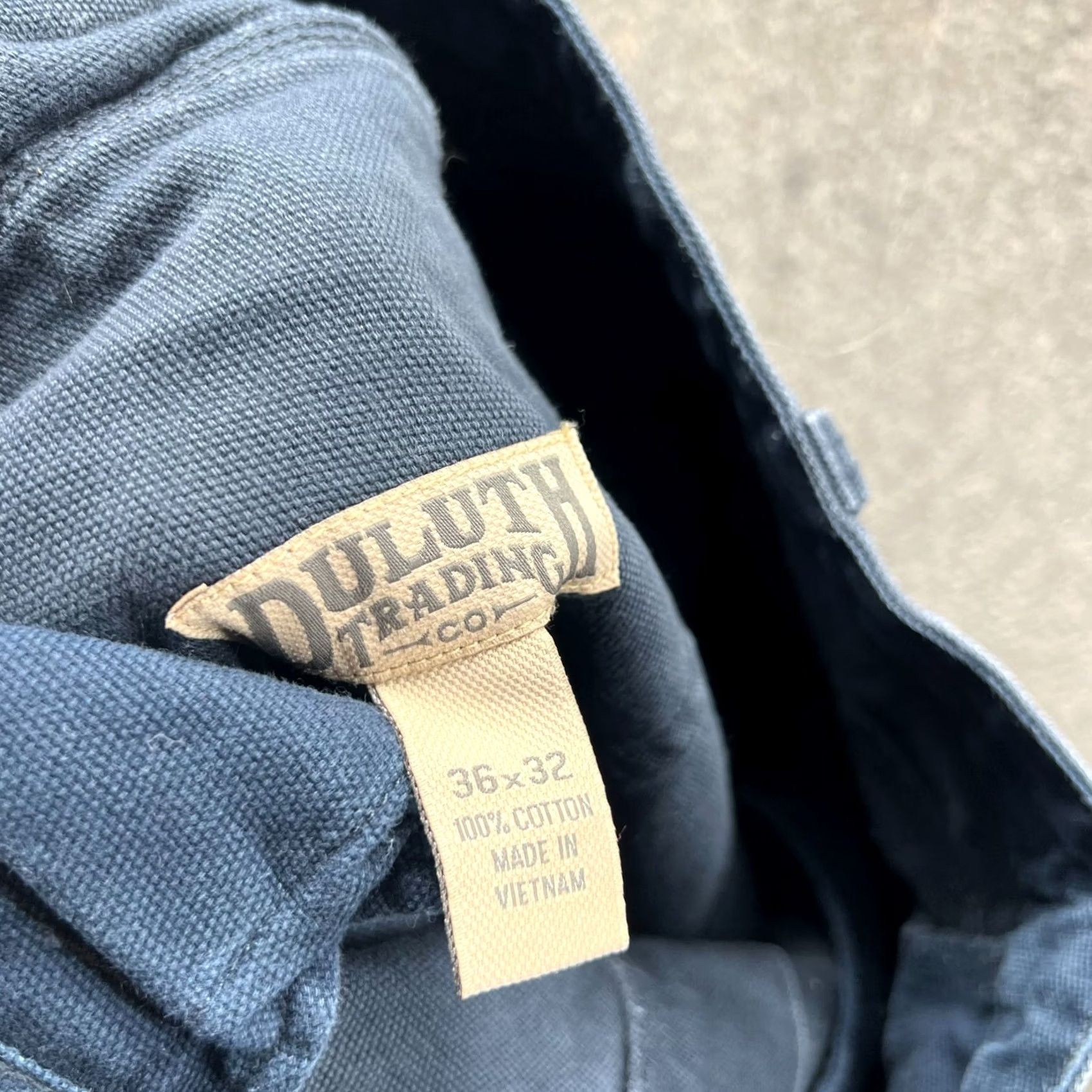 Vintage VINTAGE Duluth Jeans Mens 36x32 Blue Navy Chino Trouser Cotton Preppy Straight Baggy Jeans Regular 36 32 Blue Cotton Preppy Vintage Mens Pants Pockets Size US 36 / EU 52 - 3 Thumbnail