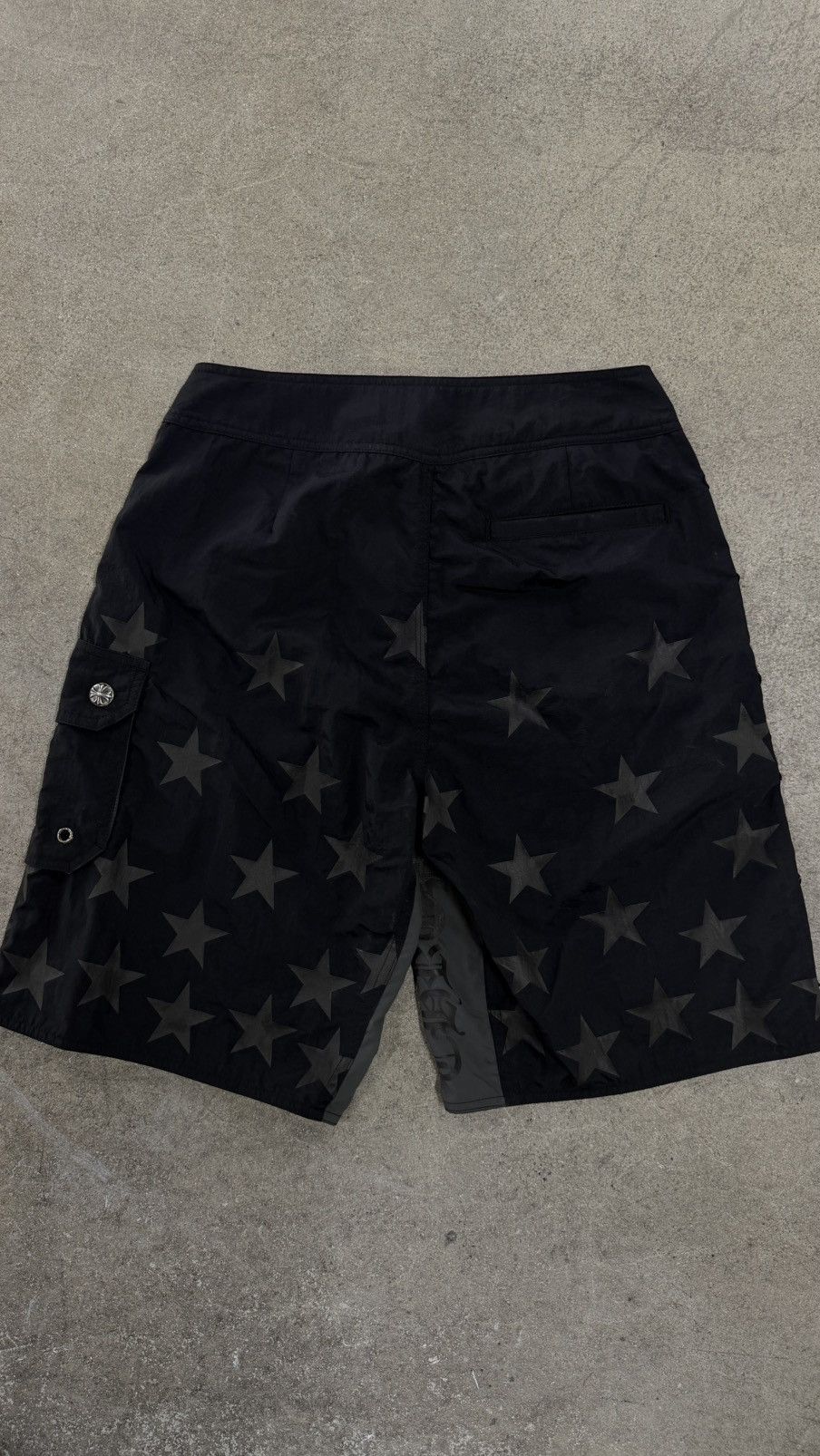 Chrome Hearts RARE!Chrome Hearts Black Star Cross Patch Swimshorts Size US 28 / EU 44 - 11 Thumbnail