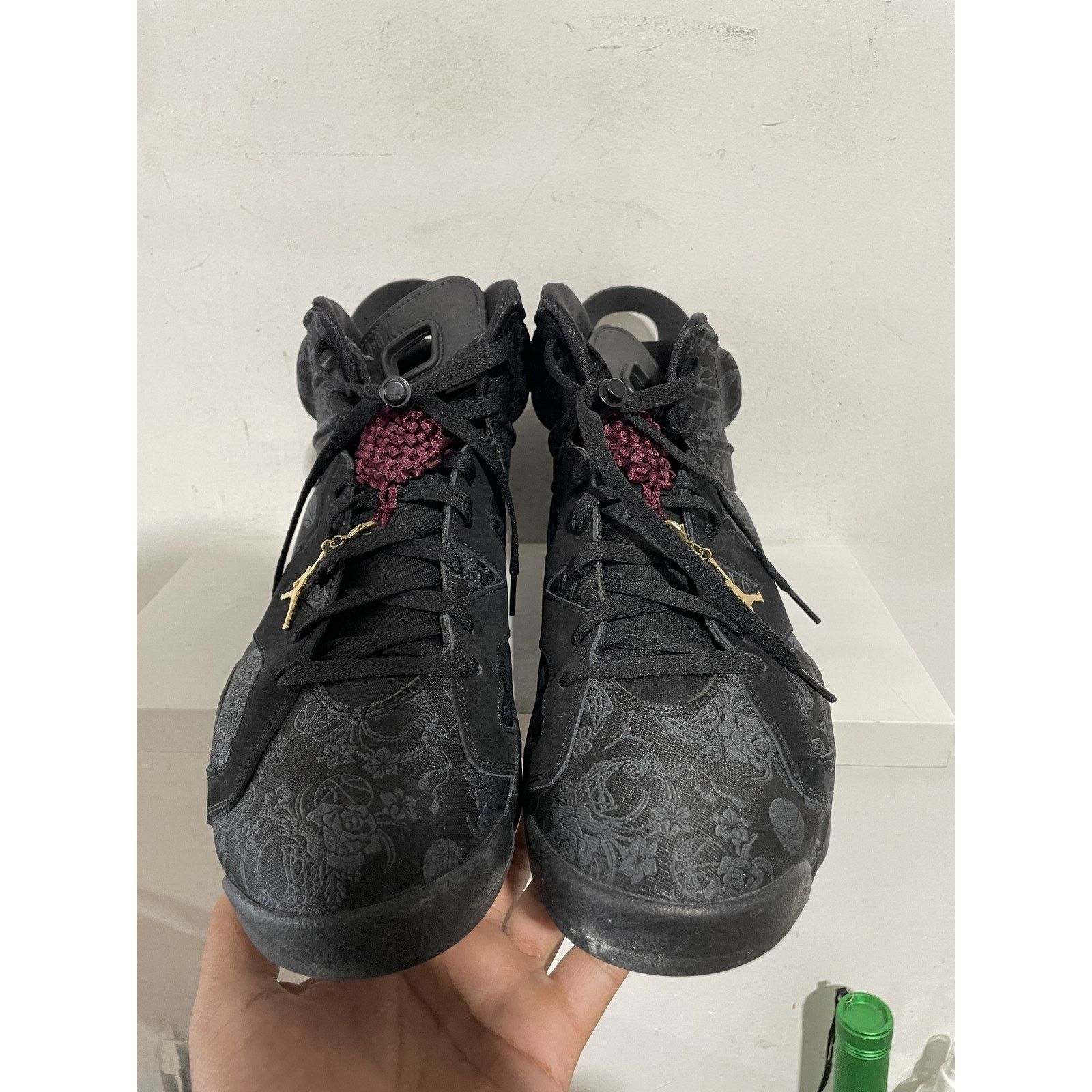 Jordan Brand JORDAN 6 RETRO SD TRIPLE BLACK SIZE 14.5W (13 M) PREOWNED Size US 13 / EU 46 - 3 Thumbnail