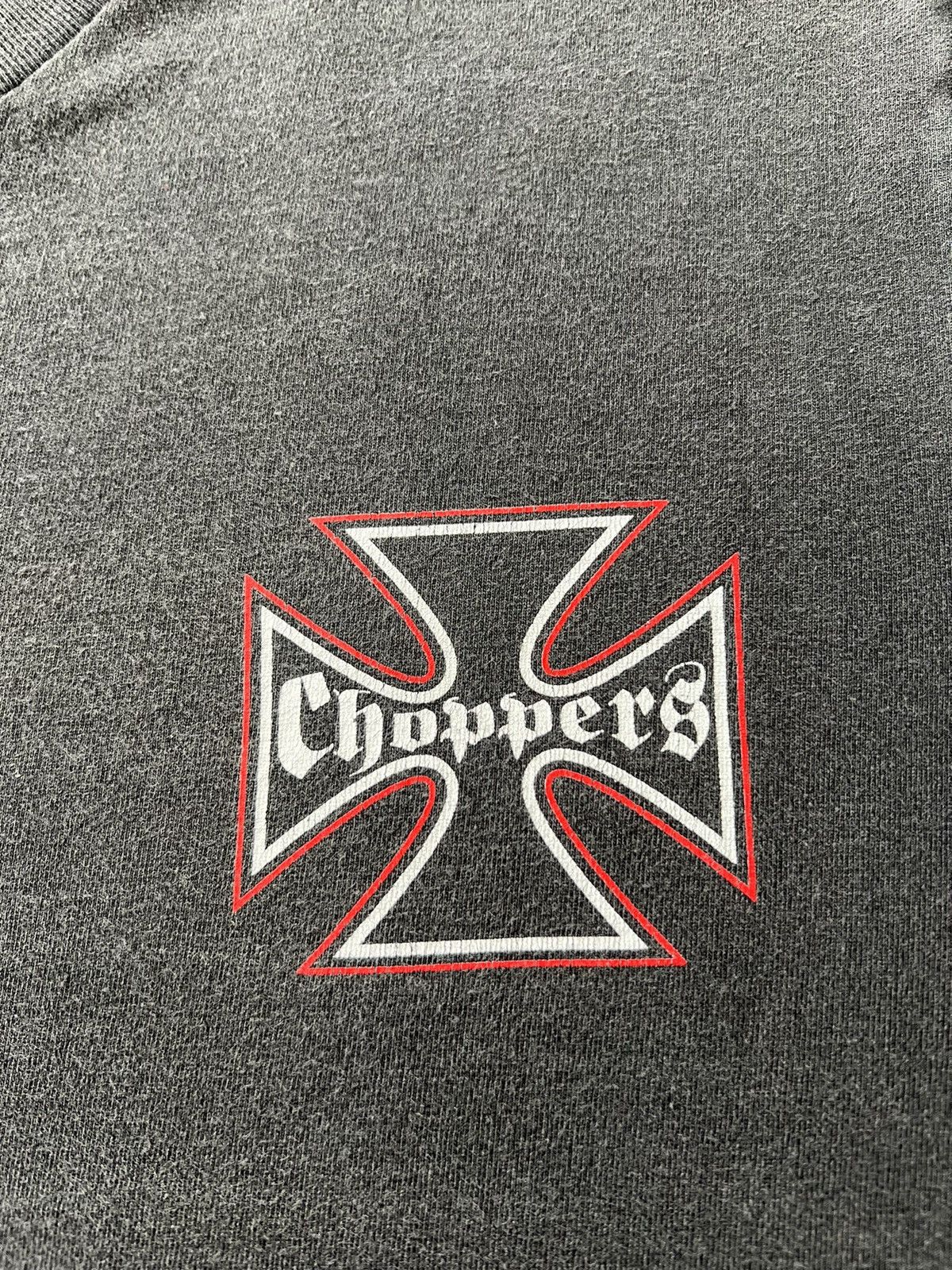 Vintage Vintage 90s East Coast Choppers Biker Moto Black T-shirt Size US XL / EU 56 / 4 - 6 Thumbnail