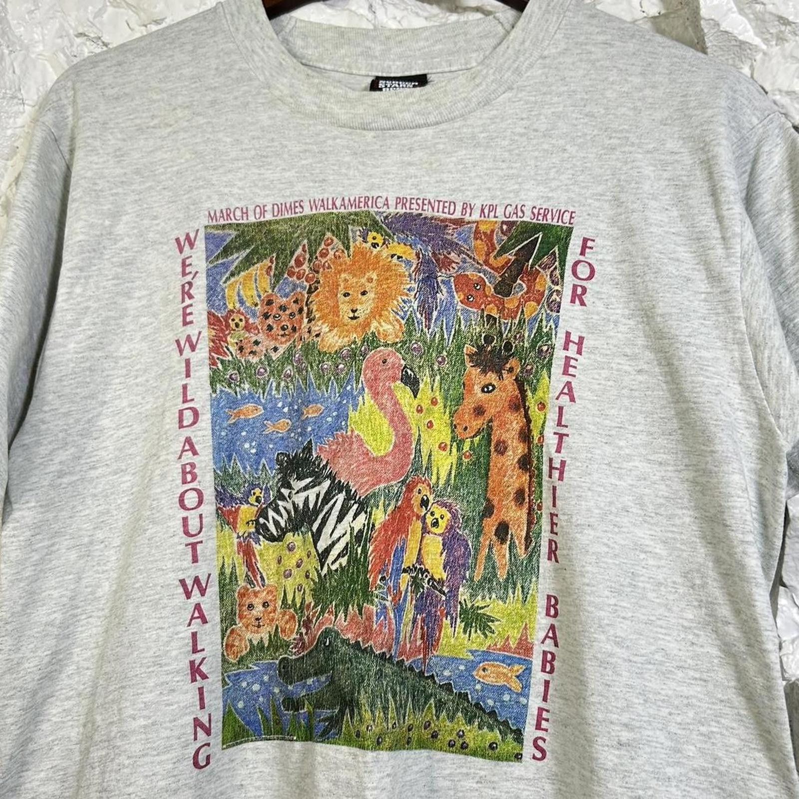 Designer Vintage March Of Dimes Walk For Babies T-Shirt Size Large Size US L / EU 52-54 / 3 - 2 Thumbnail