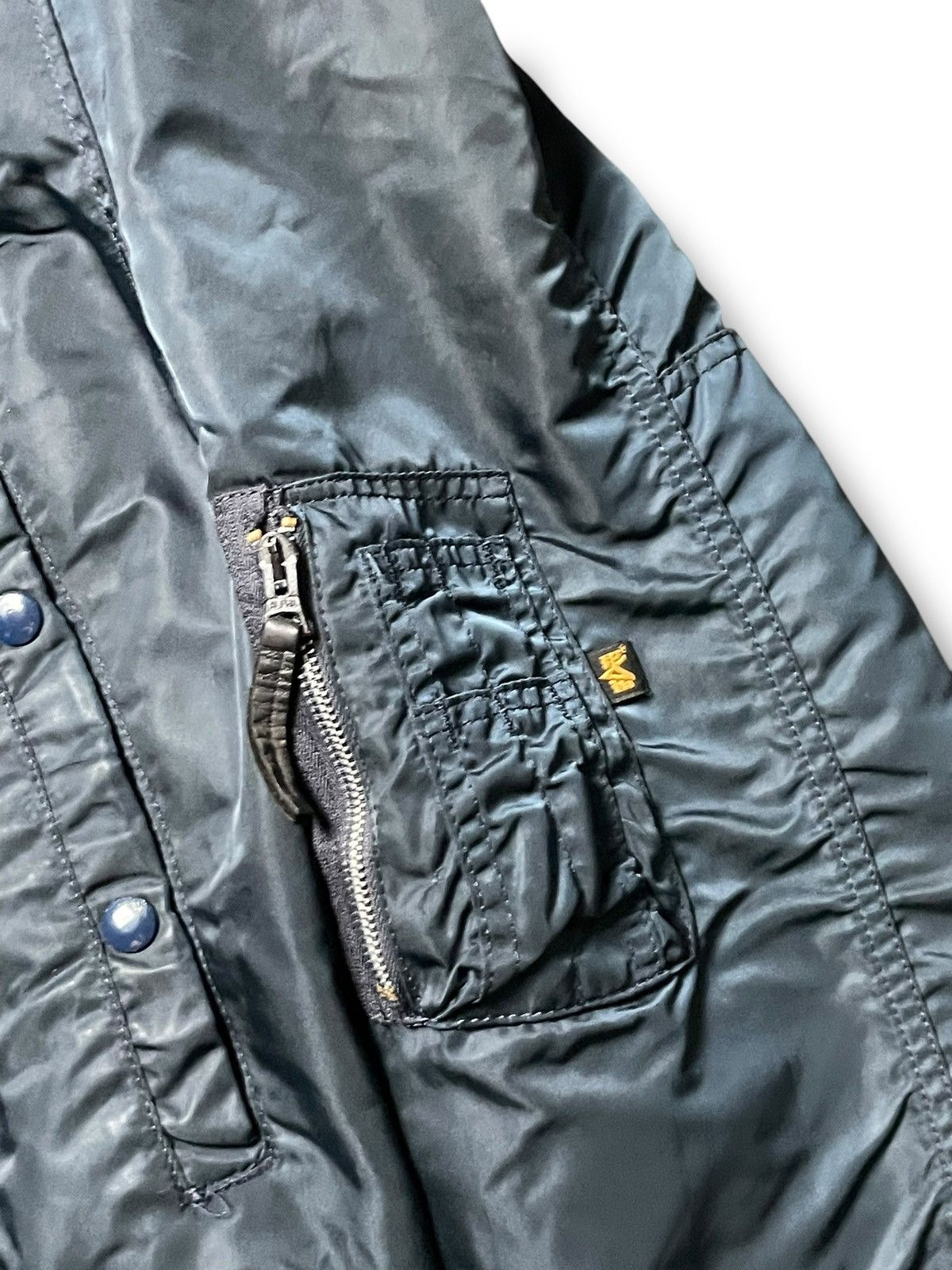Alpha Industries × Vintage Vintage Alpha Industries Military Jacket (44) Size US XL / EU 56 / 4 - 6 Thumbnail