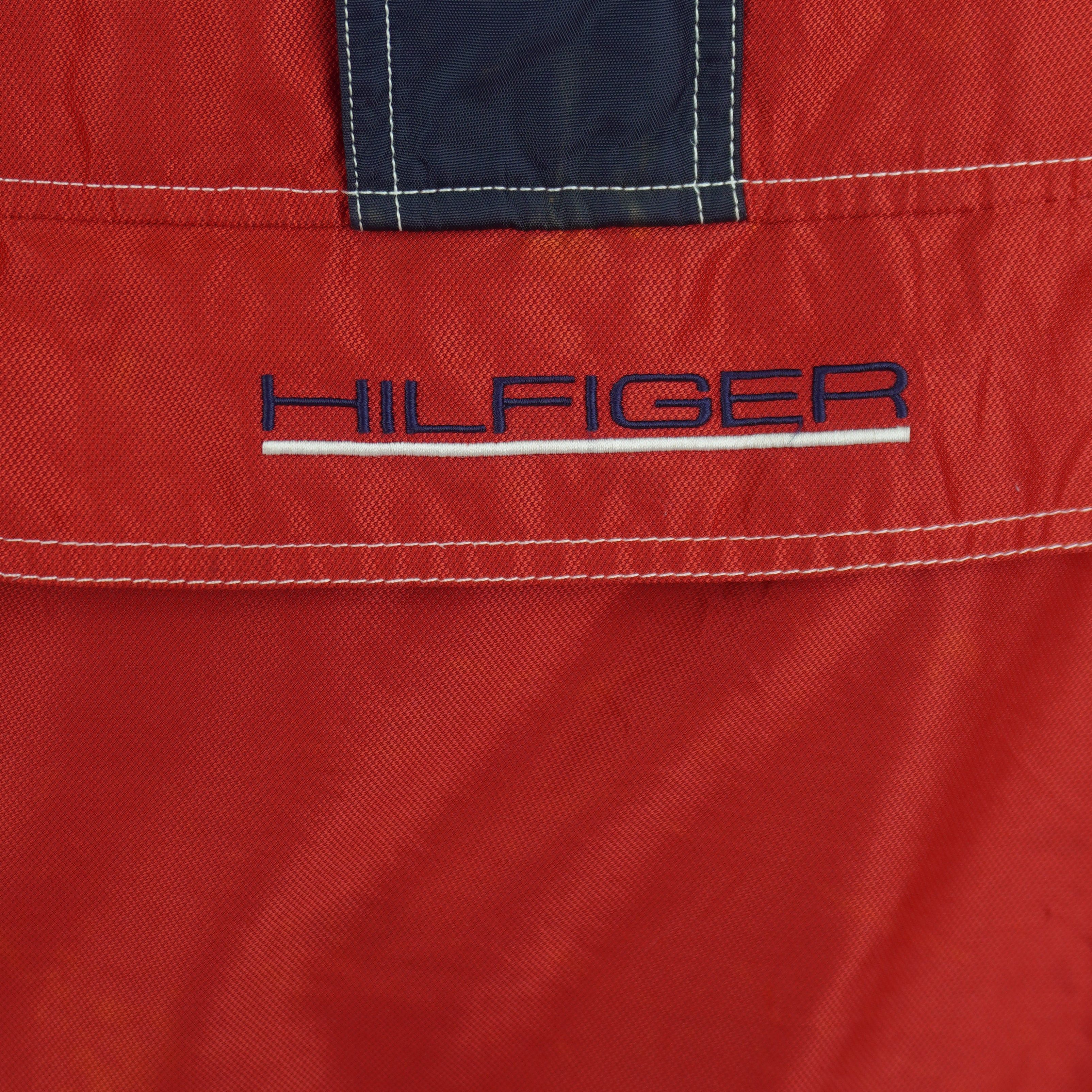 Tommy Hilfiger Athletics 1/4 Zip-Up Hooded Windbreaker 1990s Size US L / EU 52-54 / 3 - 4 Thumbnail