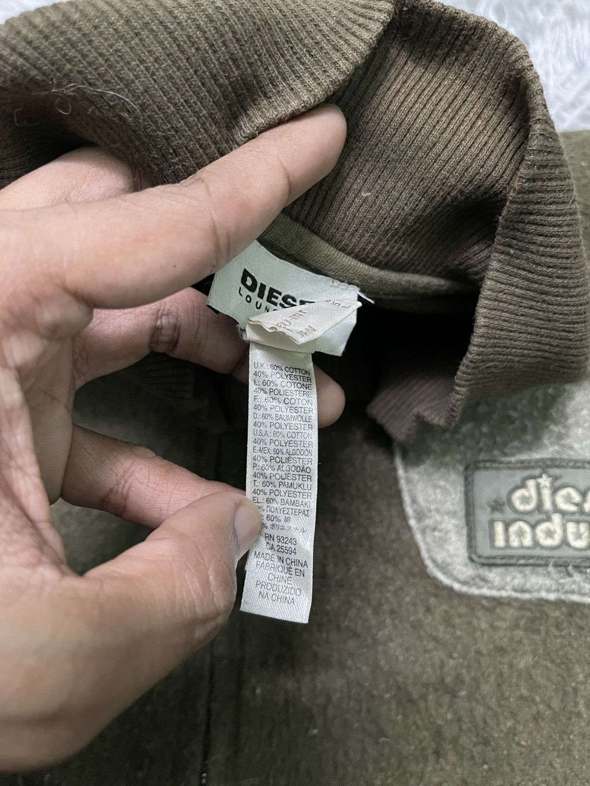 Diesel × Japanese Brand 2000s DIESEL ZIP UP POCKET JACKET FLEECE Size US L / EU 52-54 / 3 - 9 Thumbnail