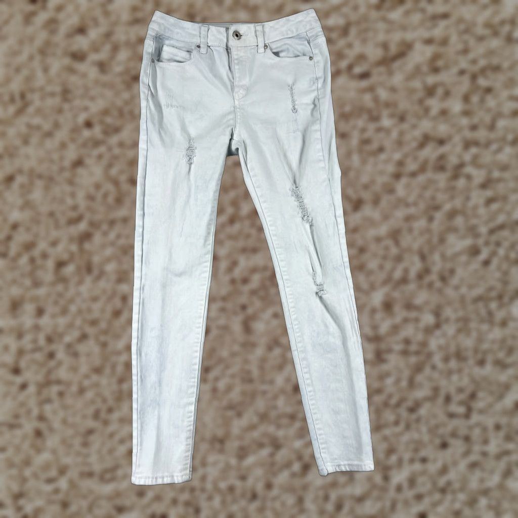 Vintage Wax Jean Women's Jeans Skinny 0 Blue Denim Cotton Blend Stretch Adult Regular Size 25" / US 0 / IT 36 - 1 Thumbnail