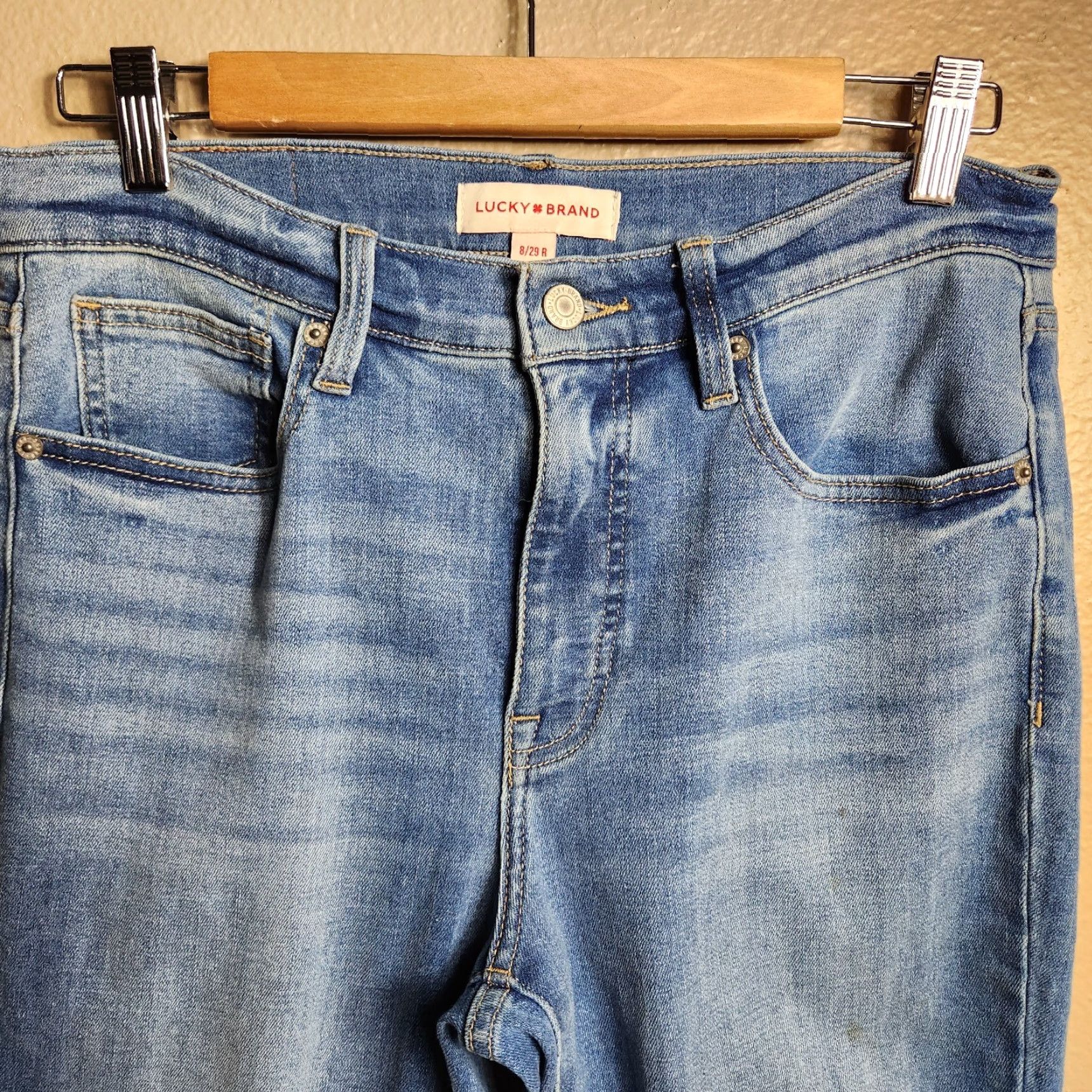 Lucky Brand Lucky Brand Jeans Women Skinny High Rise Bridgette Medium Wash 29 8/29 5-Pocket Denim Cotton Blend Blue N/A Size ONE SIZE - 3 Thumbnail