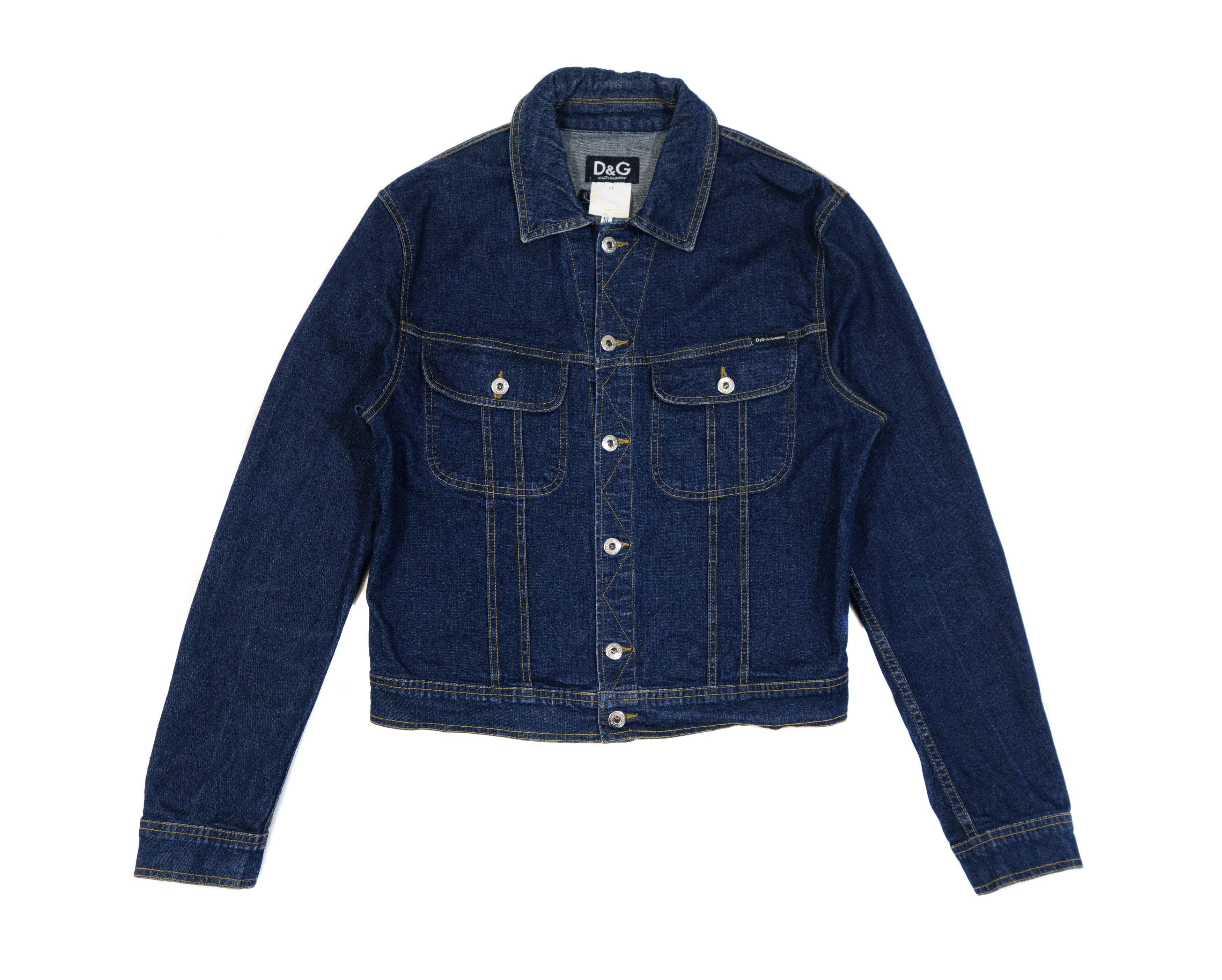 Dolce & Gabbana Y2K Denim Pocket Jacket Vintage 90s Size XL / US 12-14 / IT 48-50 - 1 Thumbnail