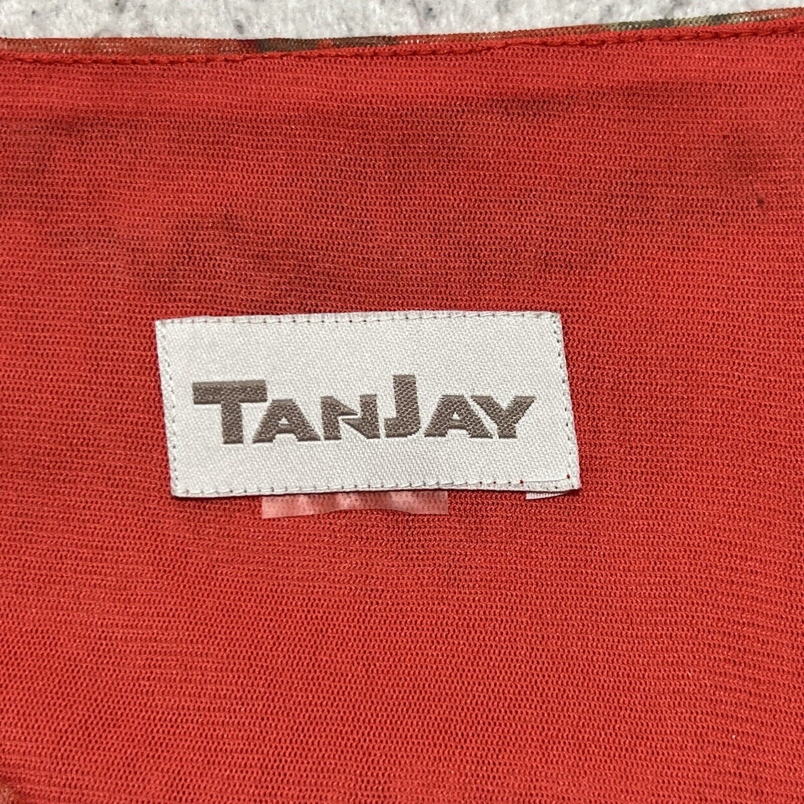 Other TanJay Lightweight Lined Blouse 3/4 Sleeve Rhinestone Top Size XXL / US 16-18 / IT 52-54 - 3 Thumbnail