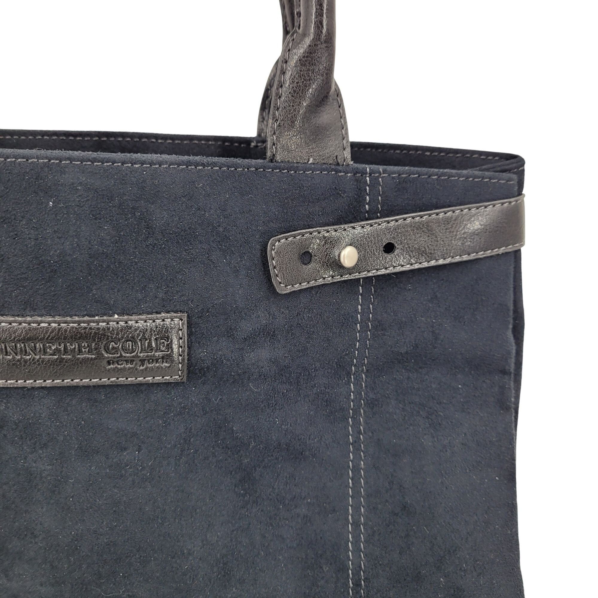 Kenneth Cole Kenneth Cole Black Suede Top Handle Tote & Mini Bag Wallet C Size ONE SIZE - 8 Thumbnail