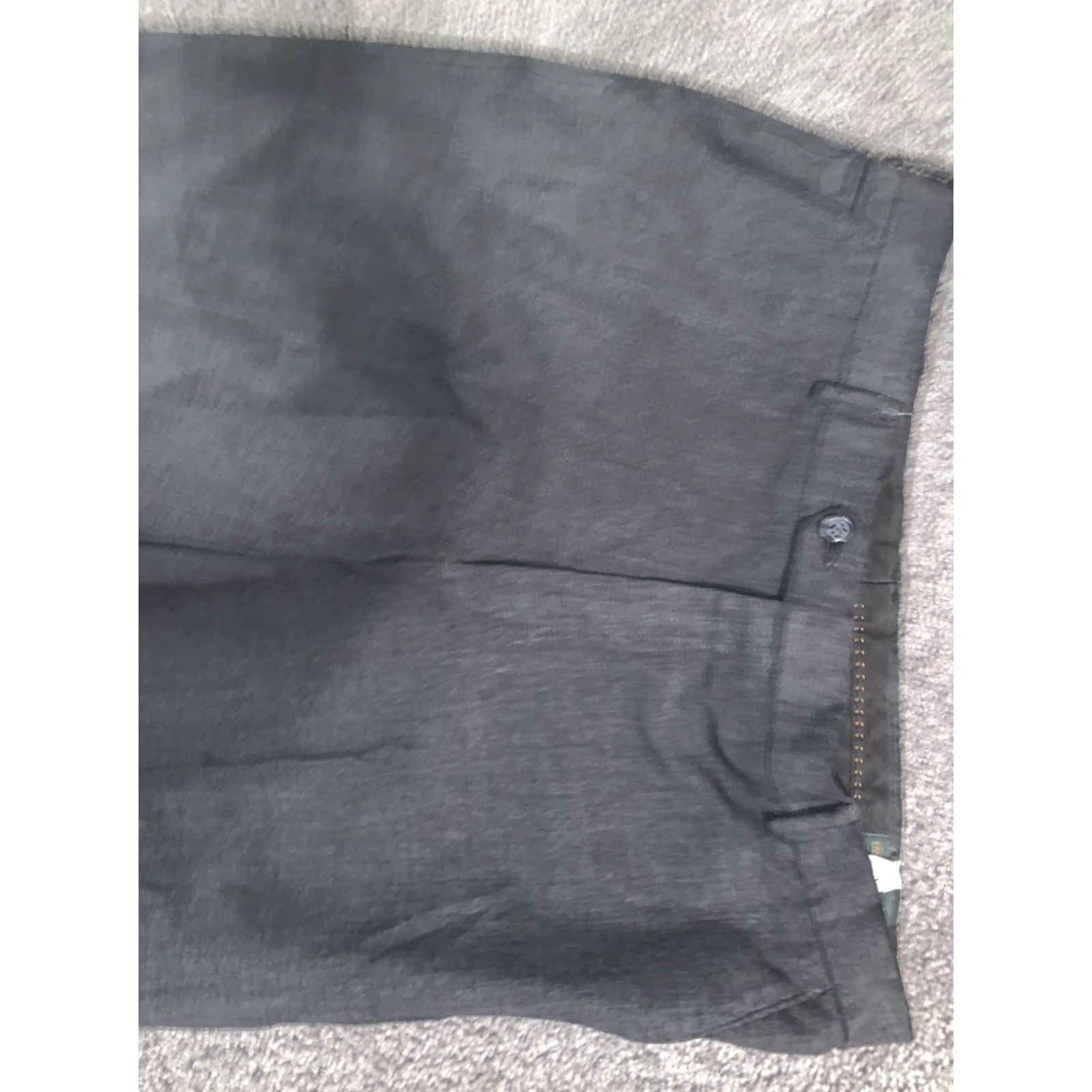 Dockers Dockers Premium Black Cuffed Hem FLAT FRONT Dress Pants 38x30 Men Size US 38 / EU 54 - 2 Thumbnail