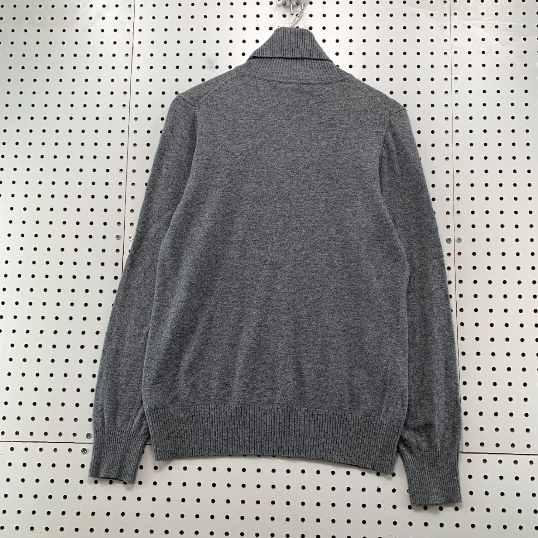 J.Crew J.Crew Merino Wool Sweater Mens Medium Turtleneck Gray Lightweight Work Size US M / EU 48-50 / 2 - 2 Thumbnail