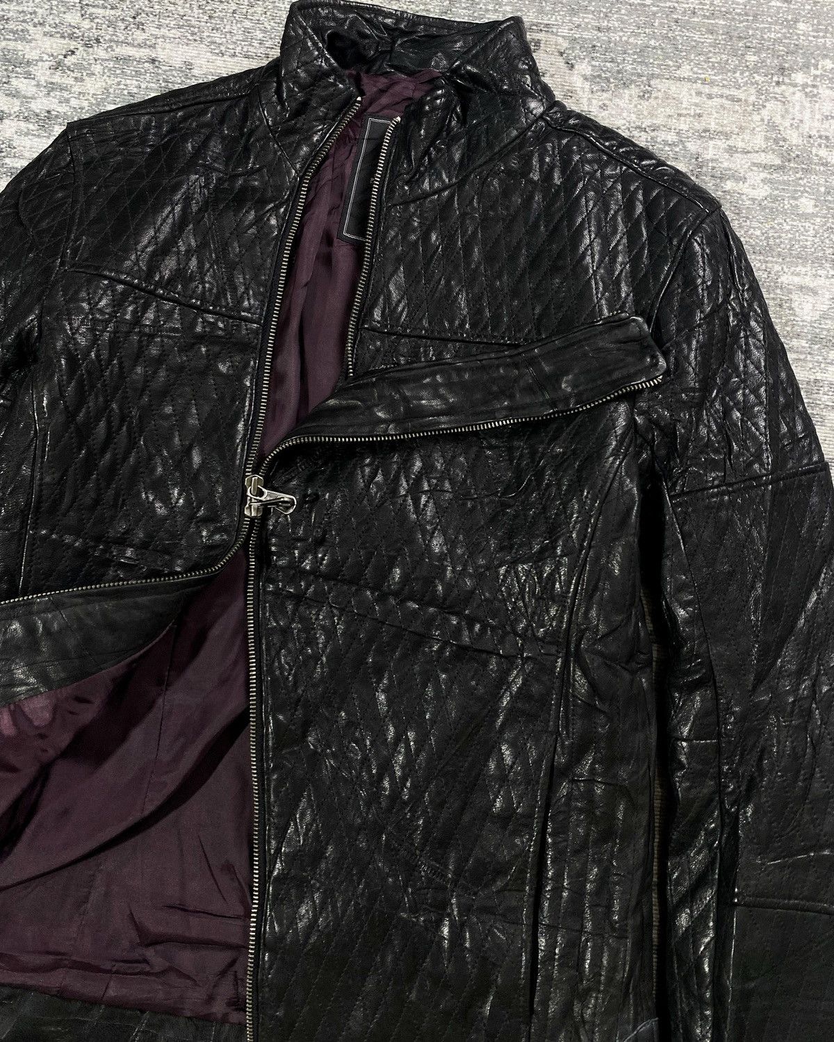 Issey Miyake Archive Tete Homme Hysteric Asymmetric Lamb Skin Lgb Ifsix Size US M / EU 48-50 / 2 - 4 Thumbnail