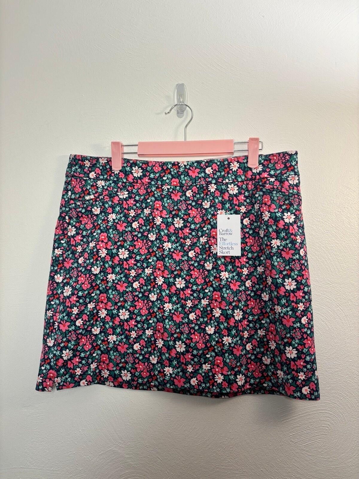 Croft & Barrow Croft & Barrow Floral Skort Size 14 Size 36" / US 14 / IT 50 - 1 Thumbnail