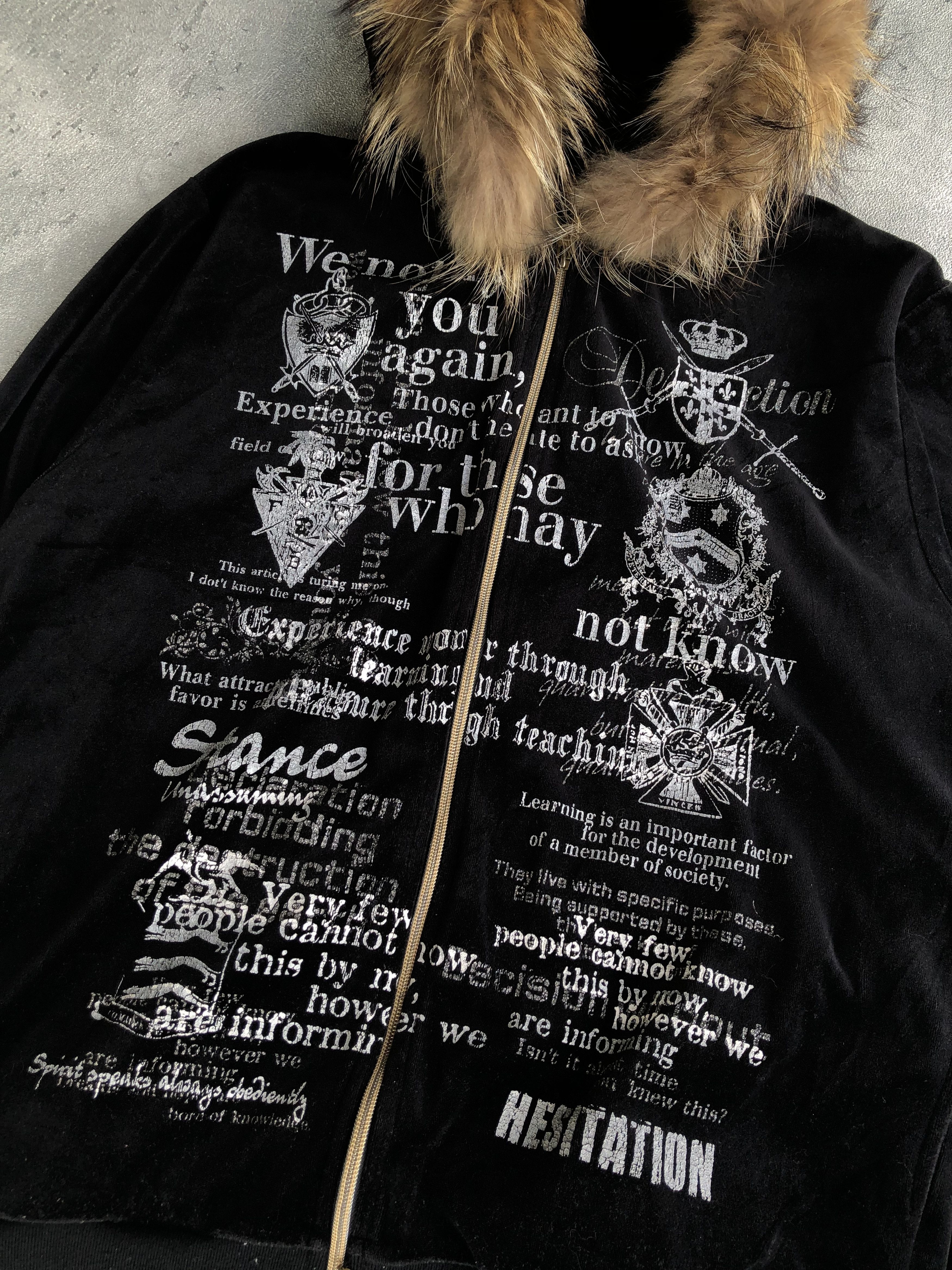 Japanese Brand × Vintage Beaumont Carr Velvet Poem Fur Hoodie Ifsixwasnine Lgb Style Size US L / EU 52-54 / 3 - 2 Thumbnail
