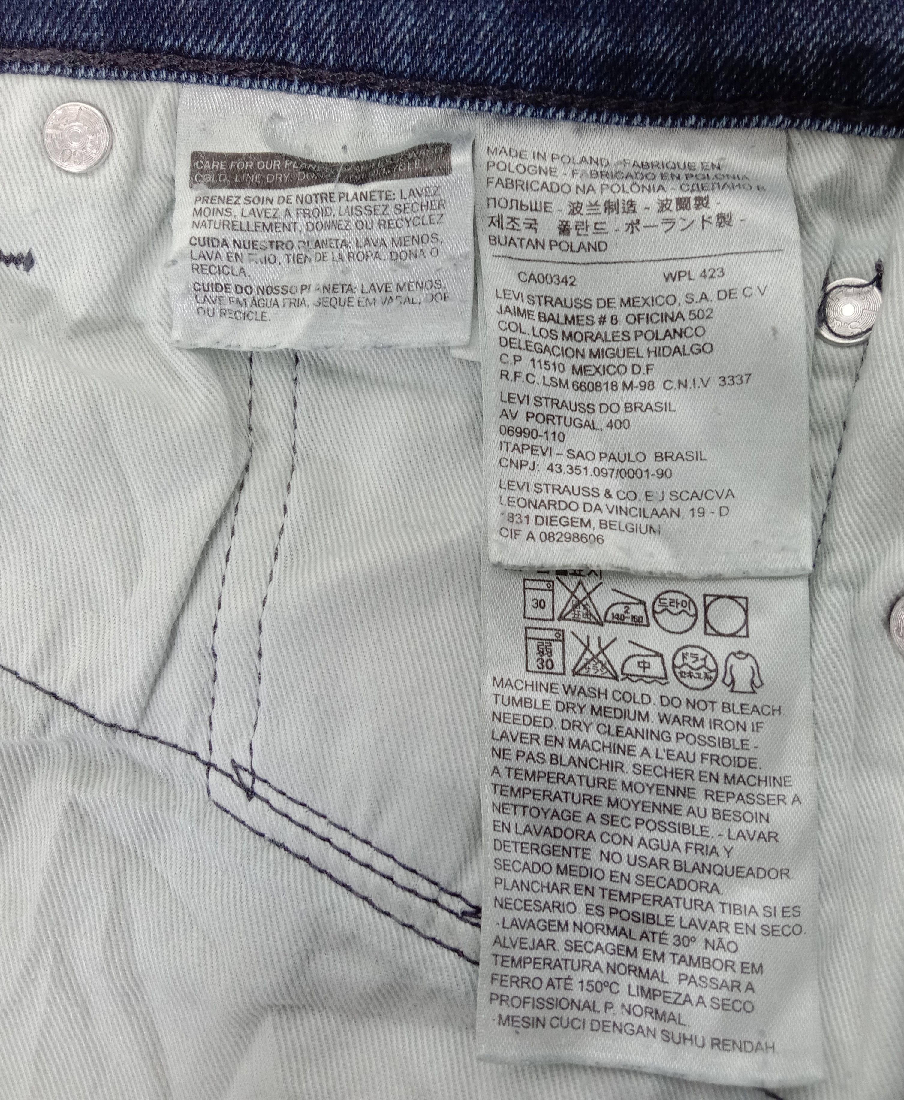 Levi's Vintage Levi's 513 Jeans Earth Tone Slim Straight Denim Size US 32 / EU 48 - 14 Thumbnail