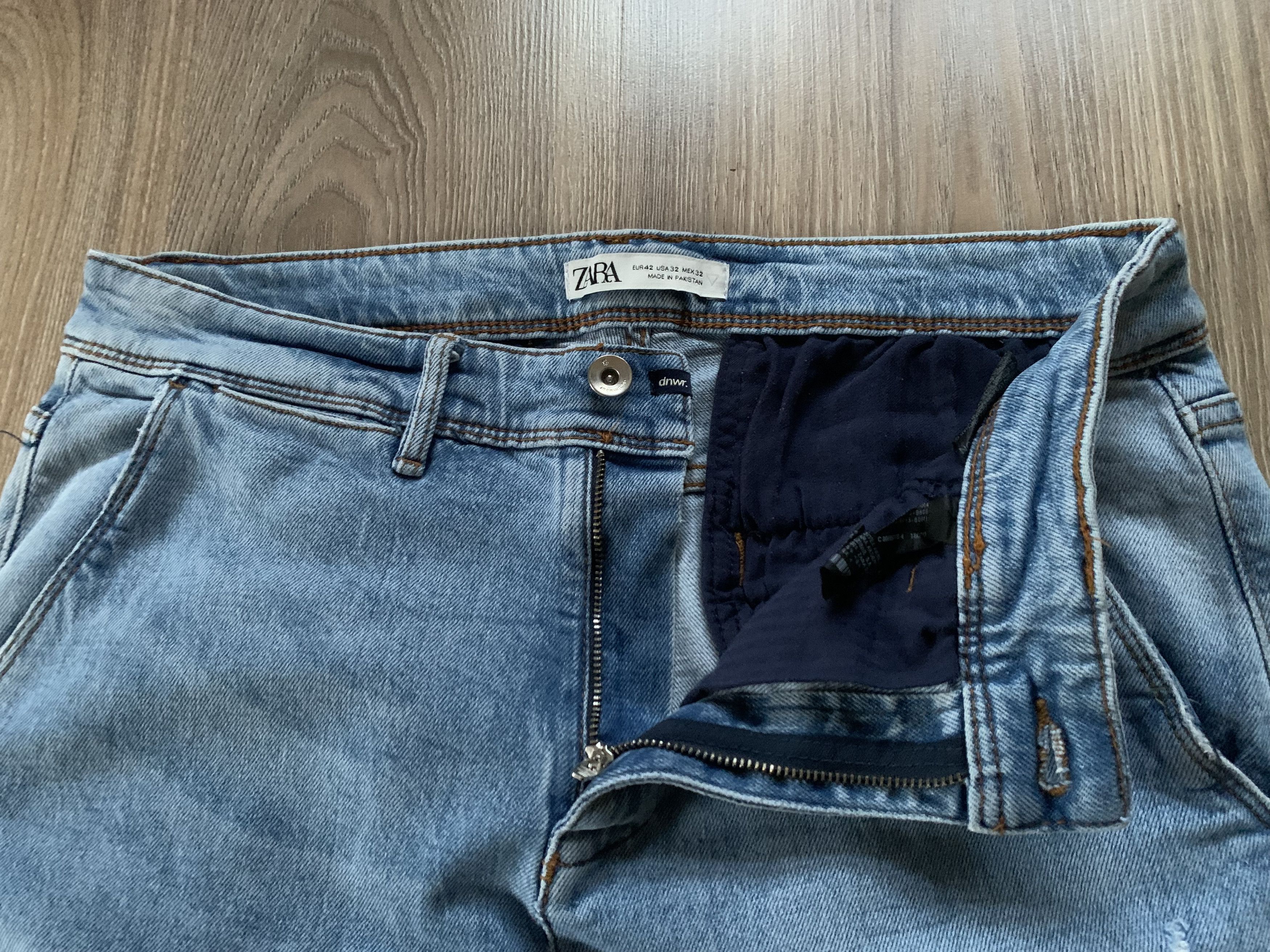Zara Zara Man Light Blue Stretch Jeans Size US 32 / EU 48 - 5 Thumbnail