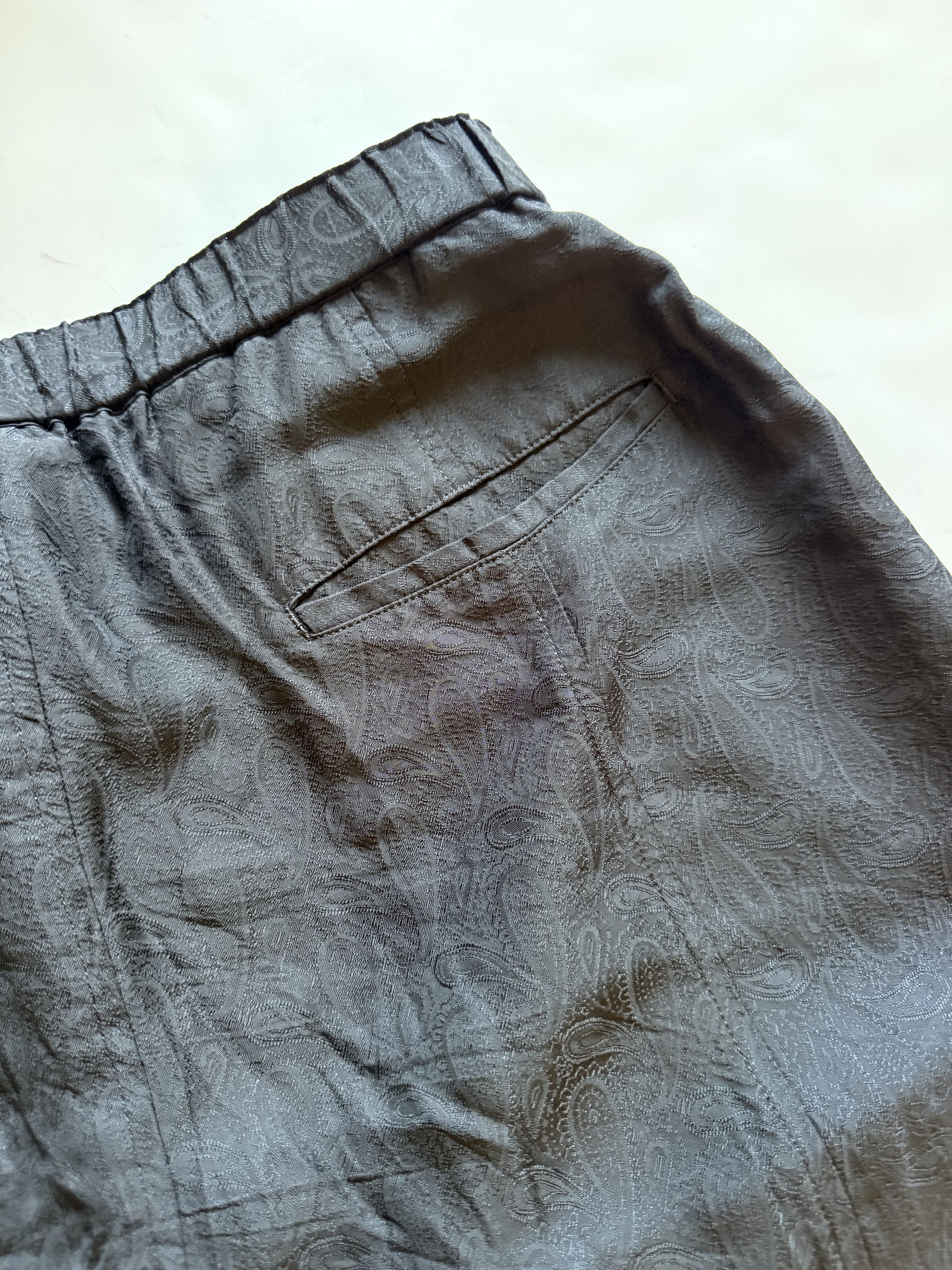Comme des Garcons Black COMME DES GARÇONS BLACK Paisley Print Drop Crotch Pants Size US 32 / EU 48 - 7 Thumbnail