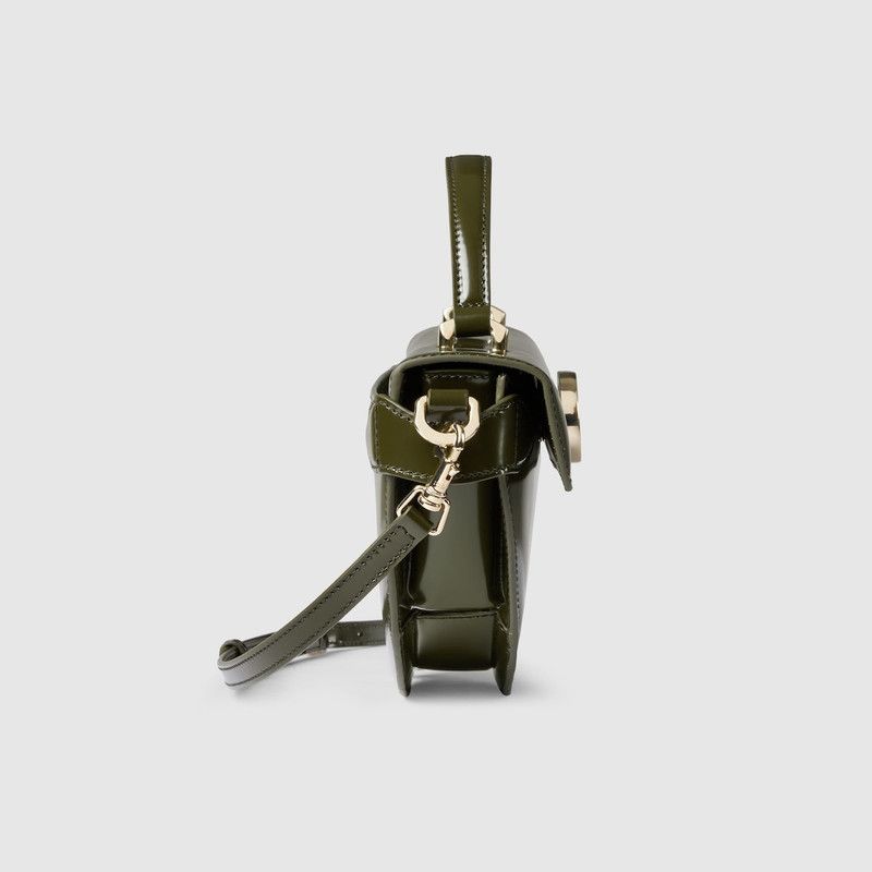 Gucci o1la5ras0526 Size: OS / Small Half-Moon Top Handle Bag Green Size ONE SIZE - 6 Thumbnail