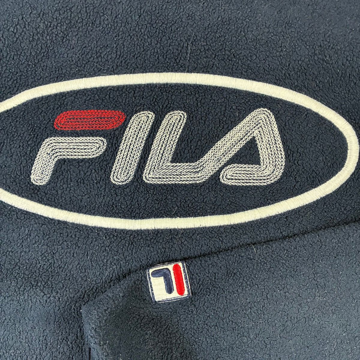 Fila Mens FILA Vintage Fleece Sweatshirt Size M Size US L / EU 52-54 / 3 - 3 Thumbnail