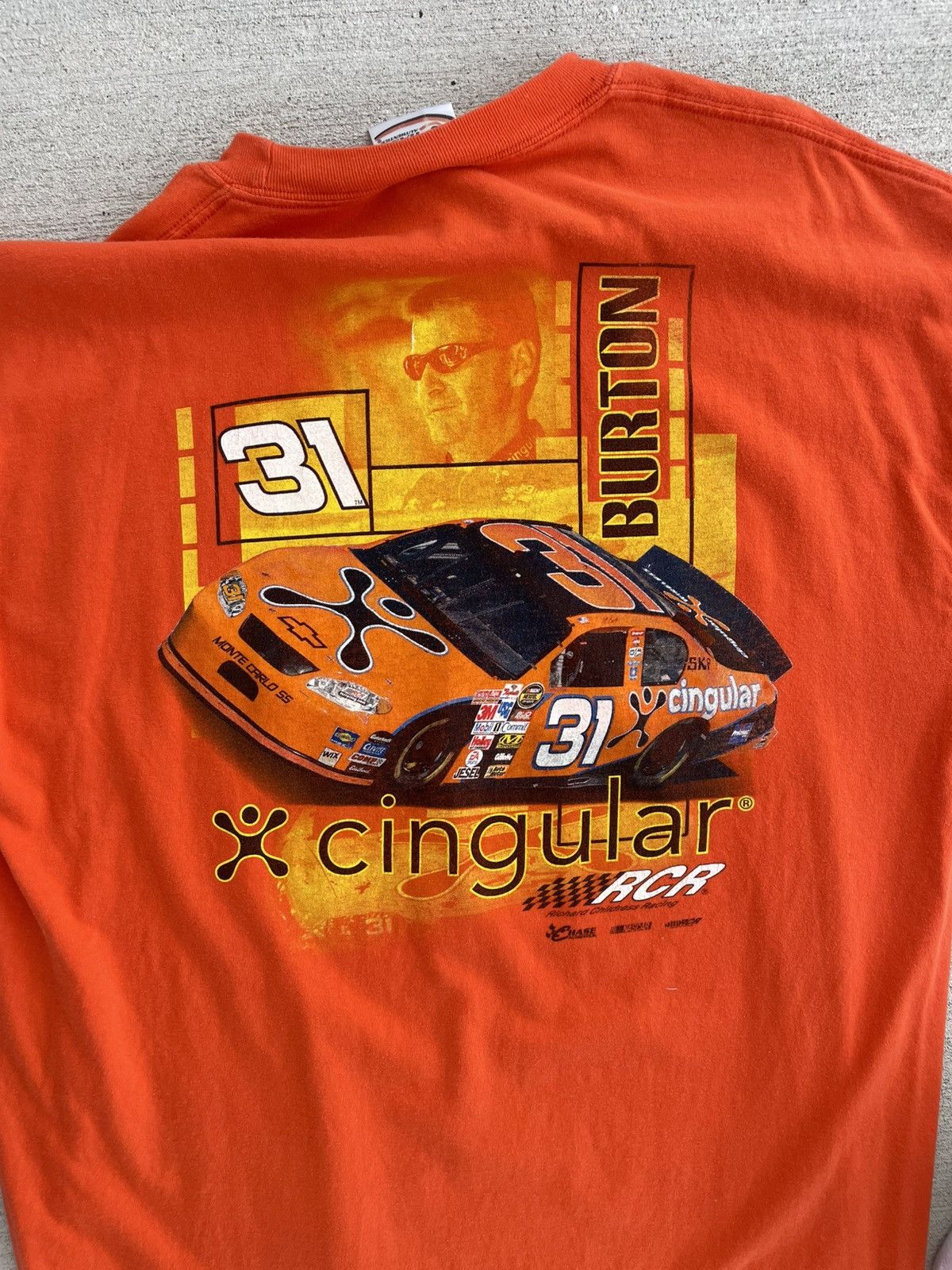 Chase Authentics × NASCAR × Vintage Vintage Jeff Burton NASCAR T-Shirt Size US XL / EU 56 / 4 - 2 Thumbnail