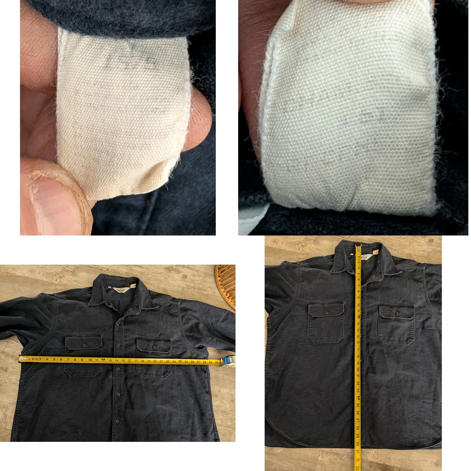 Vintage VINTAGE Woolrich Shirt Mens 3XL Blue Chamois Flannel White Label 70s USA Made Size US XXL / EU 58 / 5 - 8 Thumbnail