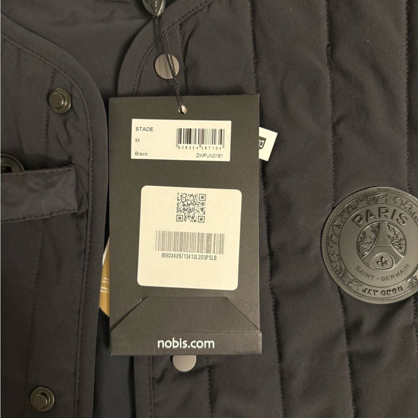 Nobis NWT Nobis women’s Eiffel Tower Black Quilted JKT Size M / US 6-8 / IT 42-44 - 11 Thumbnail