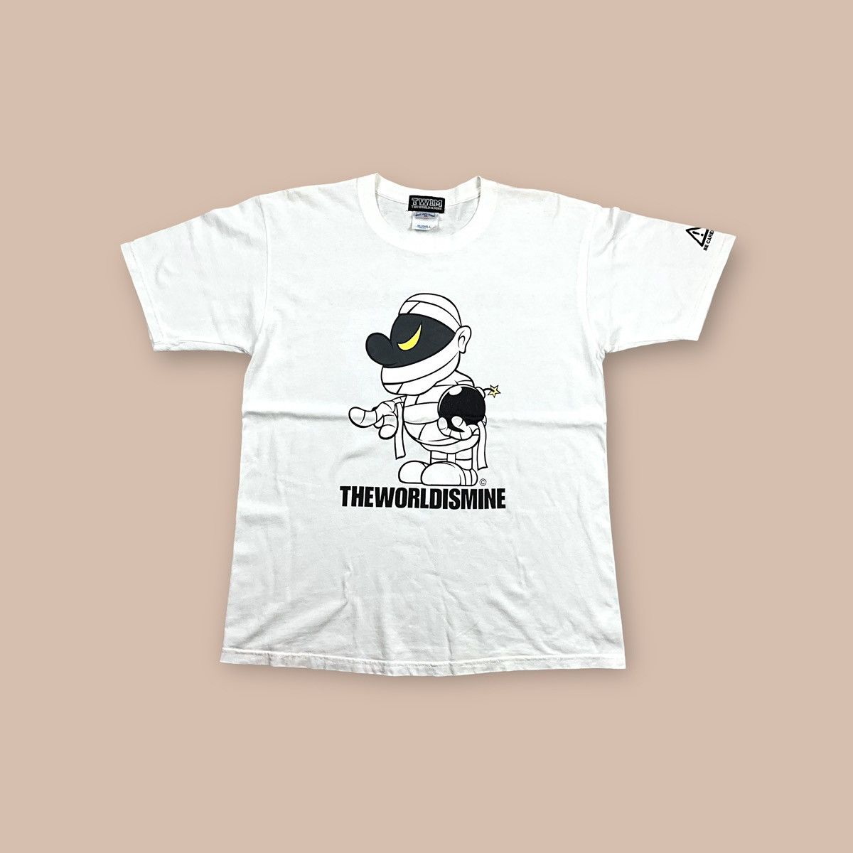 Japanese Brand VINTAGE 90s TWIM The World is Mine "MUMMY*BOMBER" TEE Size US L / EU 52-54 / 3 - 1 Thumbnail