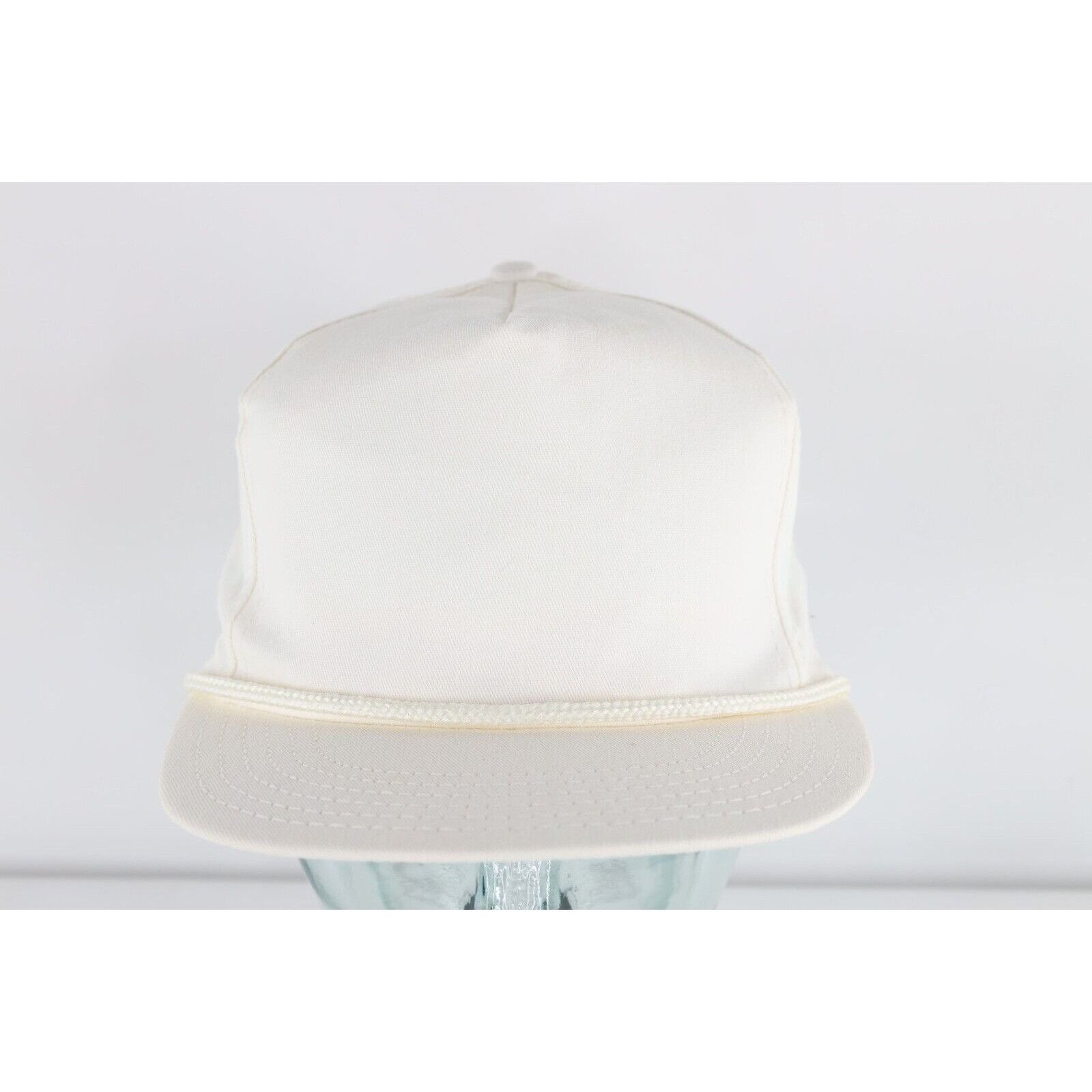 Vintage Deadstock Vintage 90s Streetwear Roped Leather Strapback Hat Size ONE SIZE - 1 Thumbnail