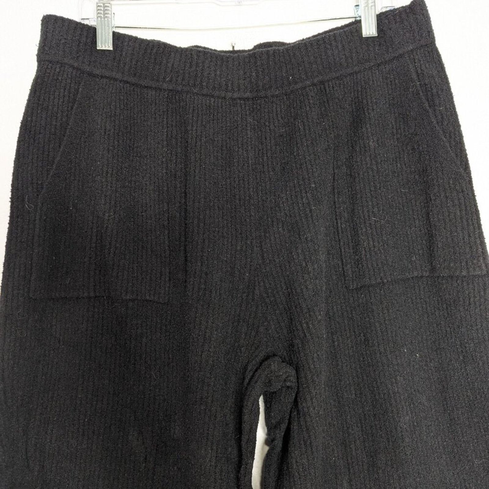 Athleta Black Felicity Cozy Pant Cashmere Blend Pockets XL