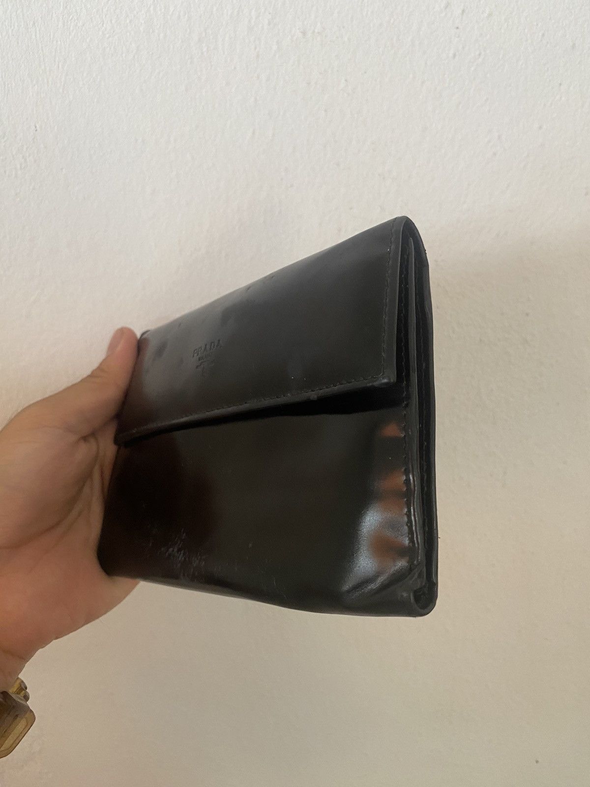 Prada VINTAGE PRADA WALLET PATENT LEATHER Size ONE SIZE - 2 Thumbnail