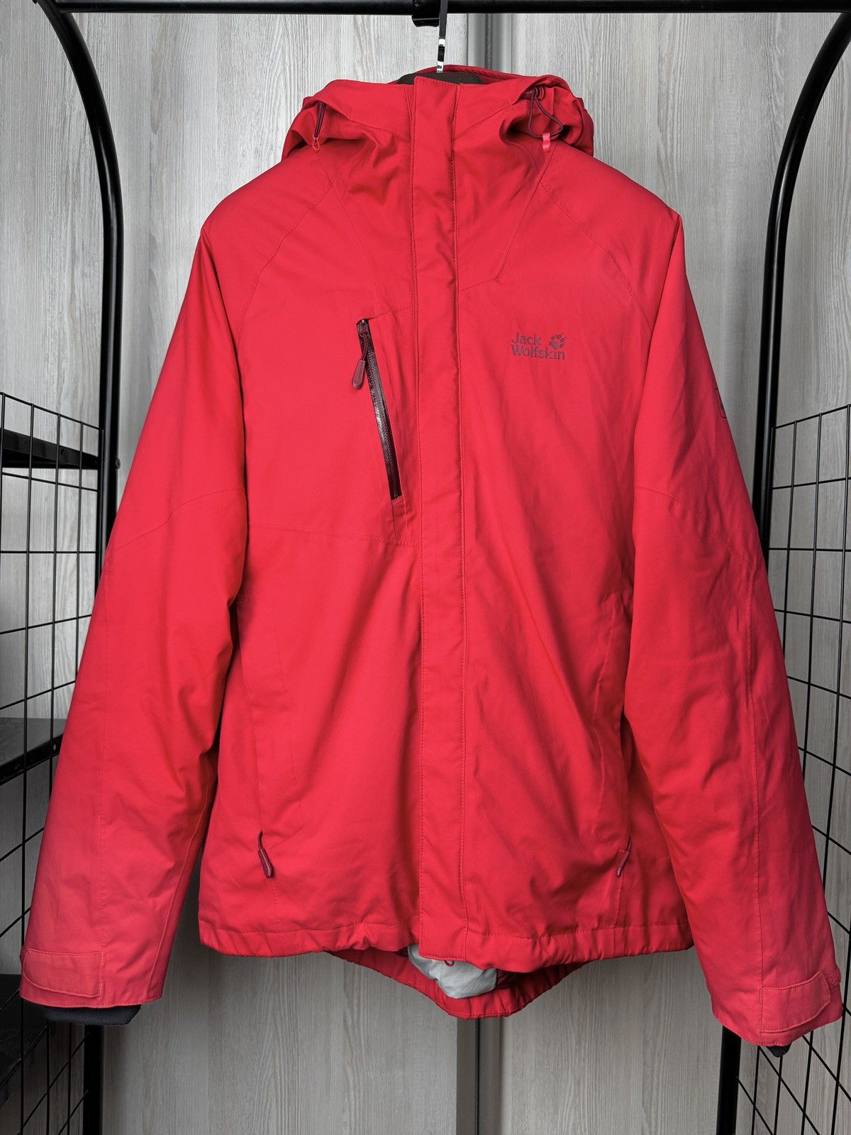 Jack Wolfskin Jack Wolfskin Men Troposphere Ruby Red Winter Down Jacket Size US L / EU 52-54 / 3 - 2 Thumbnail