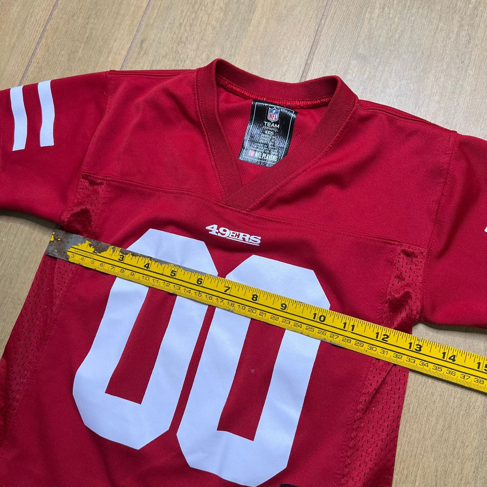 NFL × Russell Athletic San Francisco 49ers Kids Jersey NFL Red 00 Youth Small 4T Size US XXS / EU 40 - 6 Thumbnail
