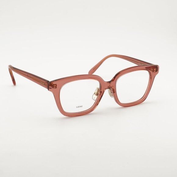 Loewe Loewe LW50083F 072 Eyeglasses Shiny Pink 51mm Square Frame Size ONE SIZE - 3 Thumbnail