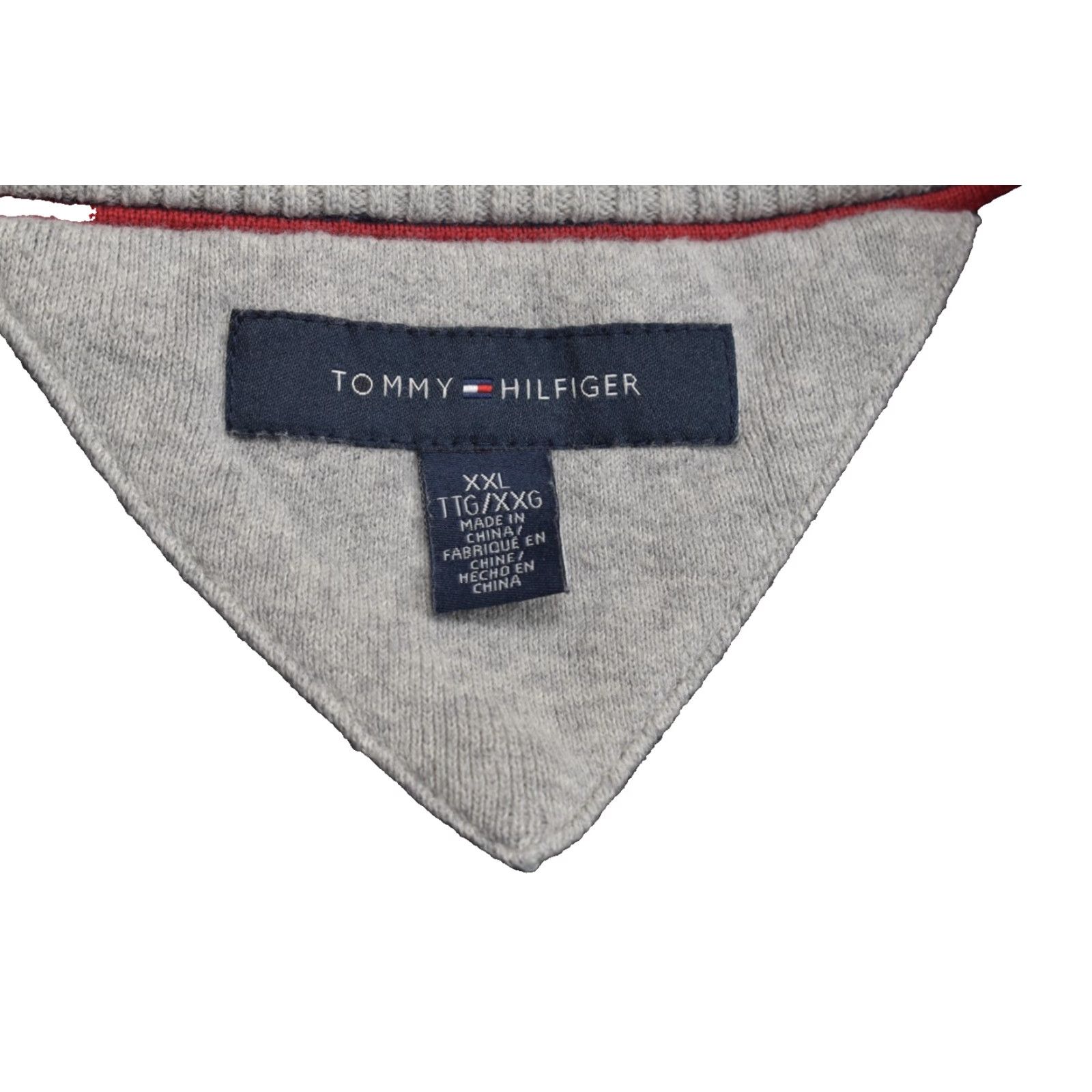 Tommy Hilfiger Tommy Hilfiger Men's XXL Navy 1/4 Zip Pullover Sweatshirt Sweater Knit Mock Neck Logo Long Sleeve Cotton Pullover Winter Fall Spring Casual Size US XXL / EU 58 / 5 - 8 Thumbnail