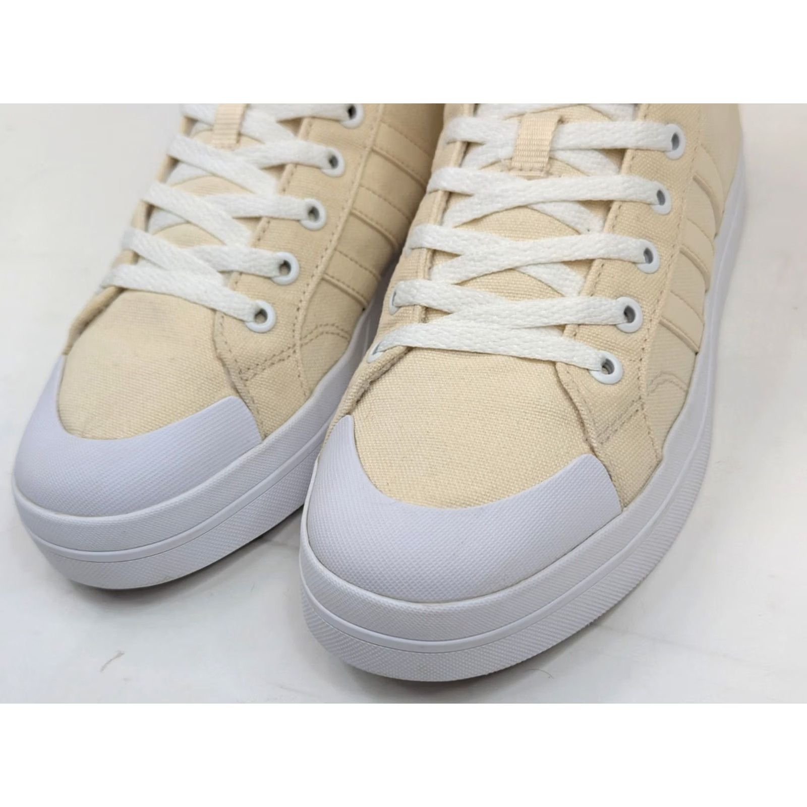Adidas Adidas Bravada Ivory Canvas Mid Top Sneaker Women 8.5 – Cloudfoam Skate Style, EUC Size M / US 6-8 / IT 42-44 - 5 Thumbnail