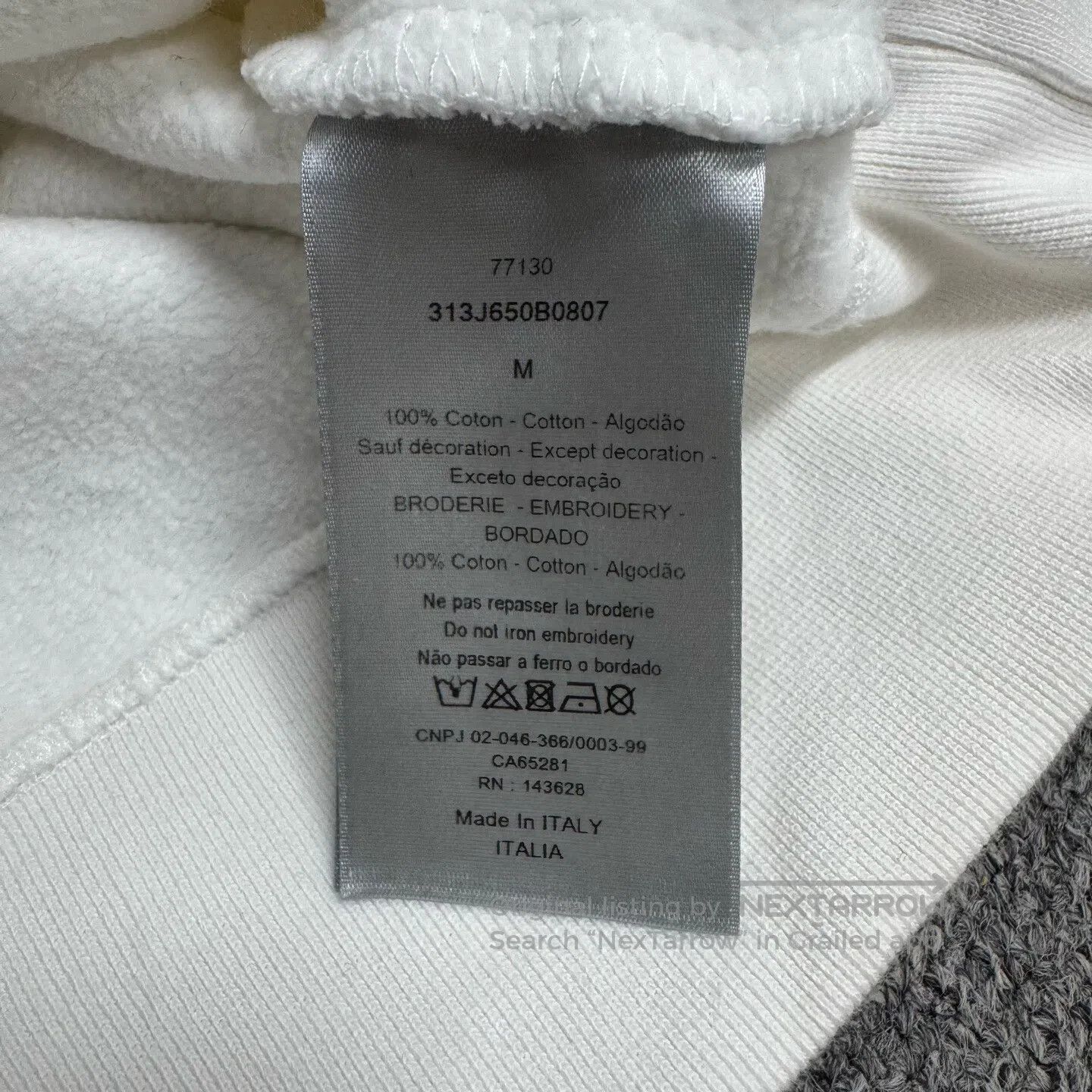 Dior Dior Slogan embroidered Polo collar long-sleeved jacket| Size US M / EU 48-50 / 2 - 7 Thumbnail