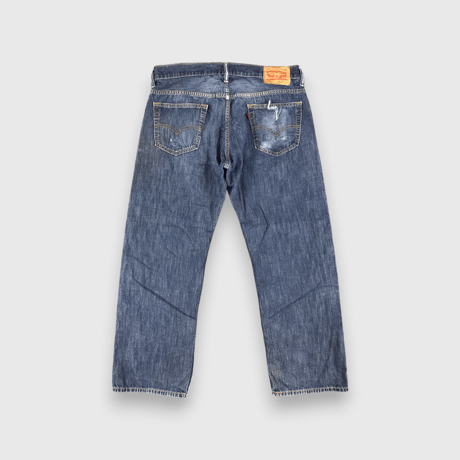 Levi's Vintage Blue Wash Levis 569 Jeans-J2596 Size US 35 - 2 Thumbnail