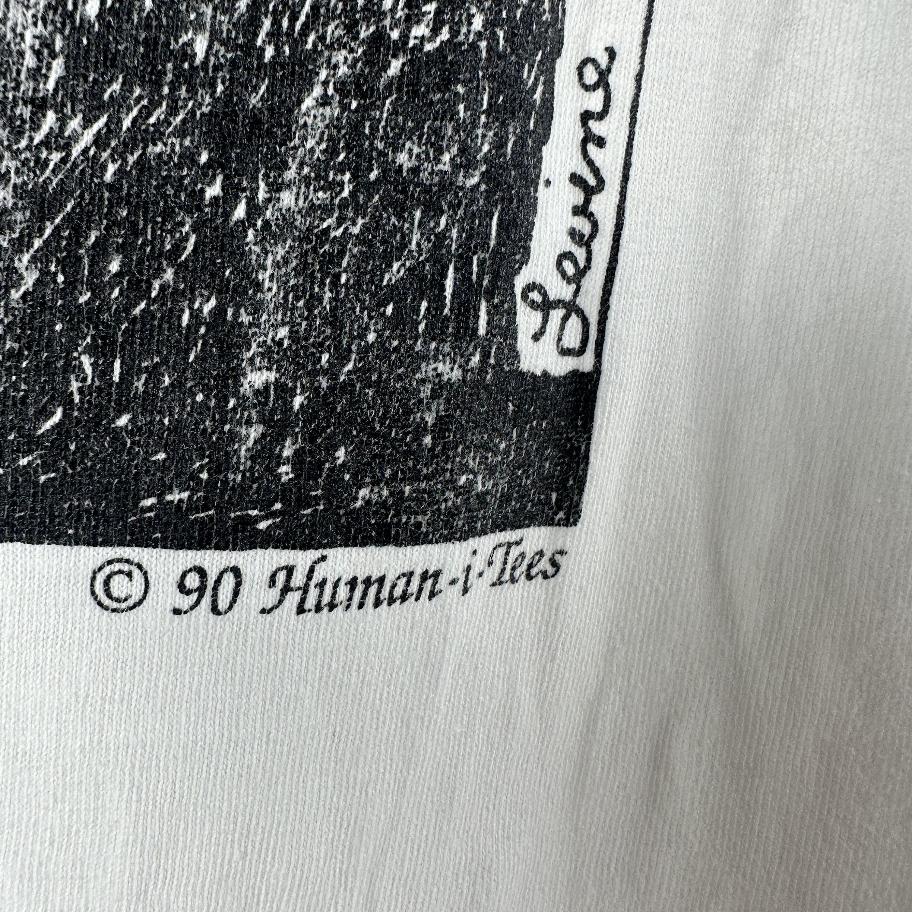 Vintage ​​​​1990 And to Our Right is What Was Once Known Earth Tee Size US L / EU 52-54 / 3 - 4 Thumbnail