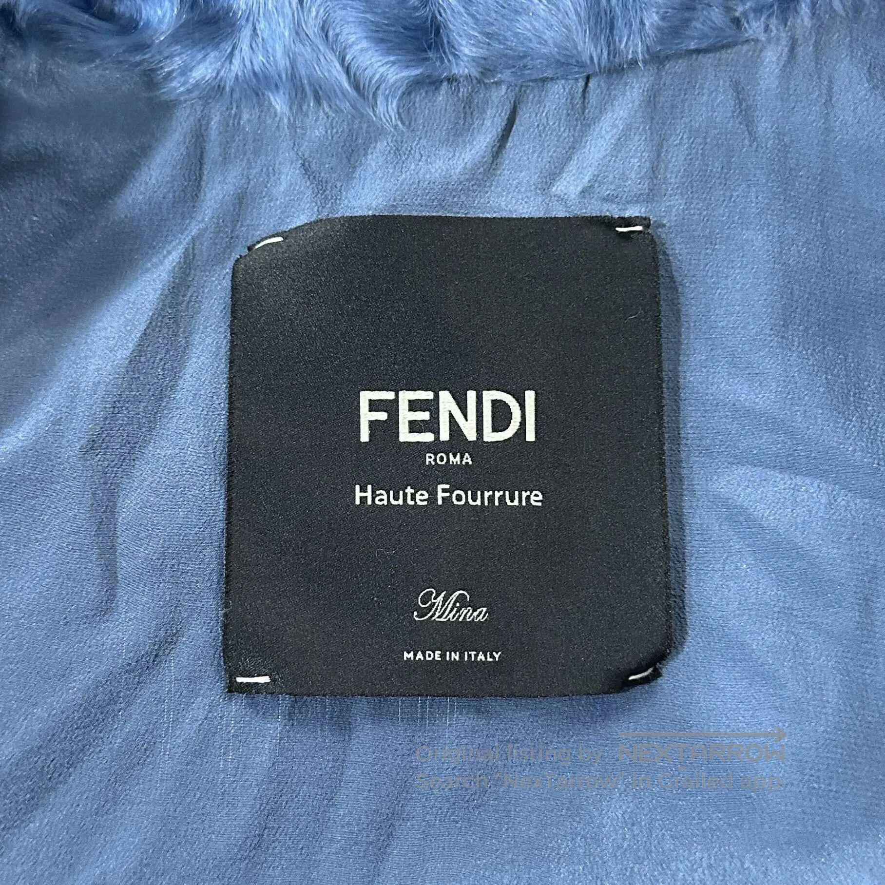Fendi Fendi Swakara Mink Patchwork Coat. Size US S / EU 44-46 / 1 - 4 Thumbnail