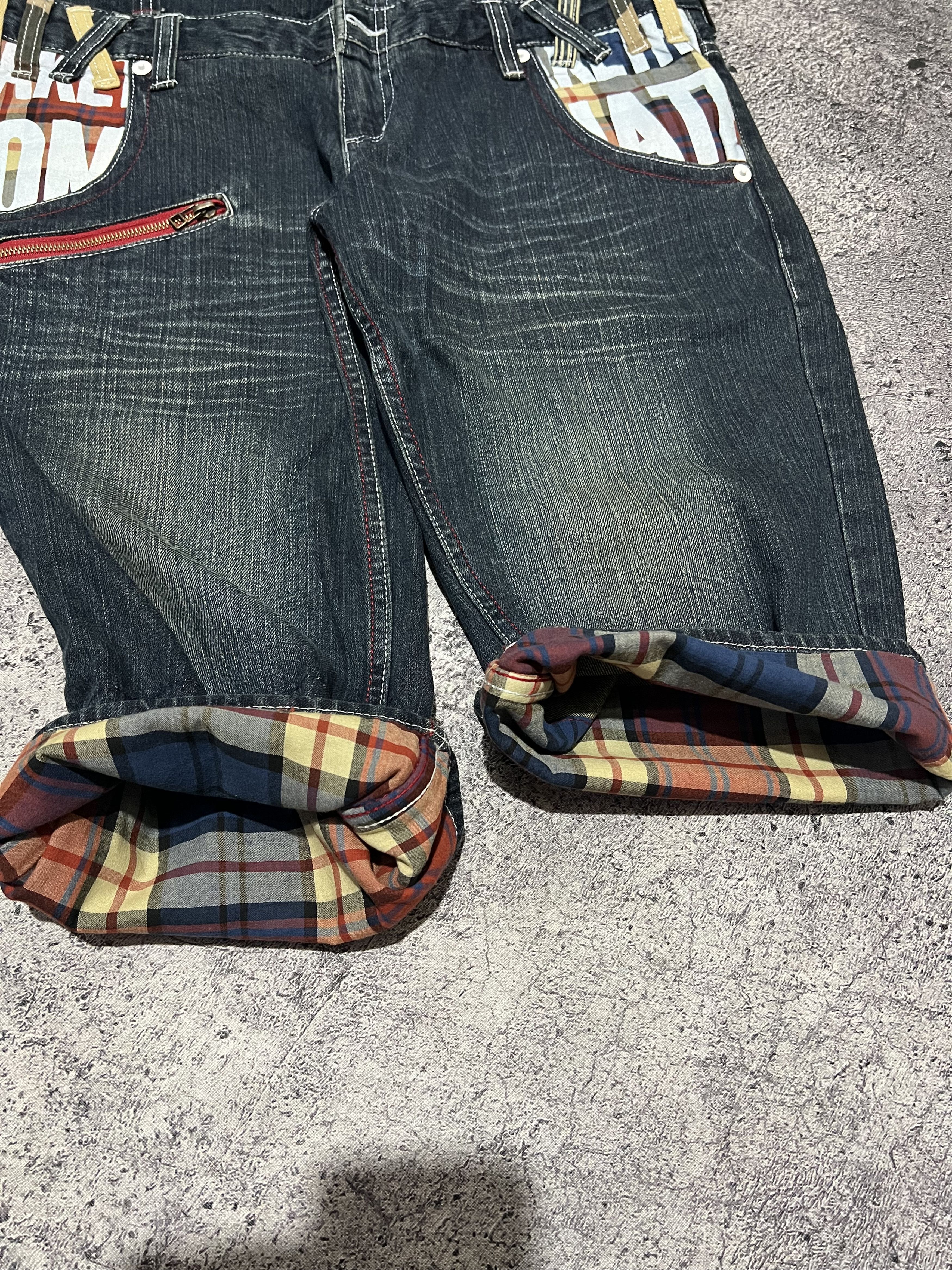 Japanese Brand 2000s Archival Hysteric Cdg Poem Short Jorts Jeans y2k Ifsix Size US 34 / EU 50 - 3 Thumbnail
