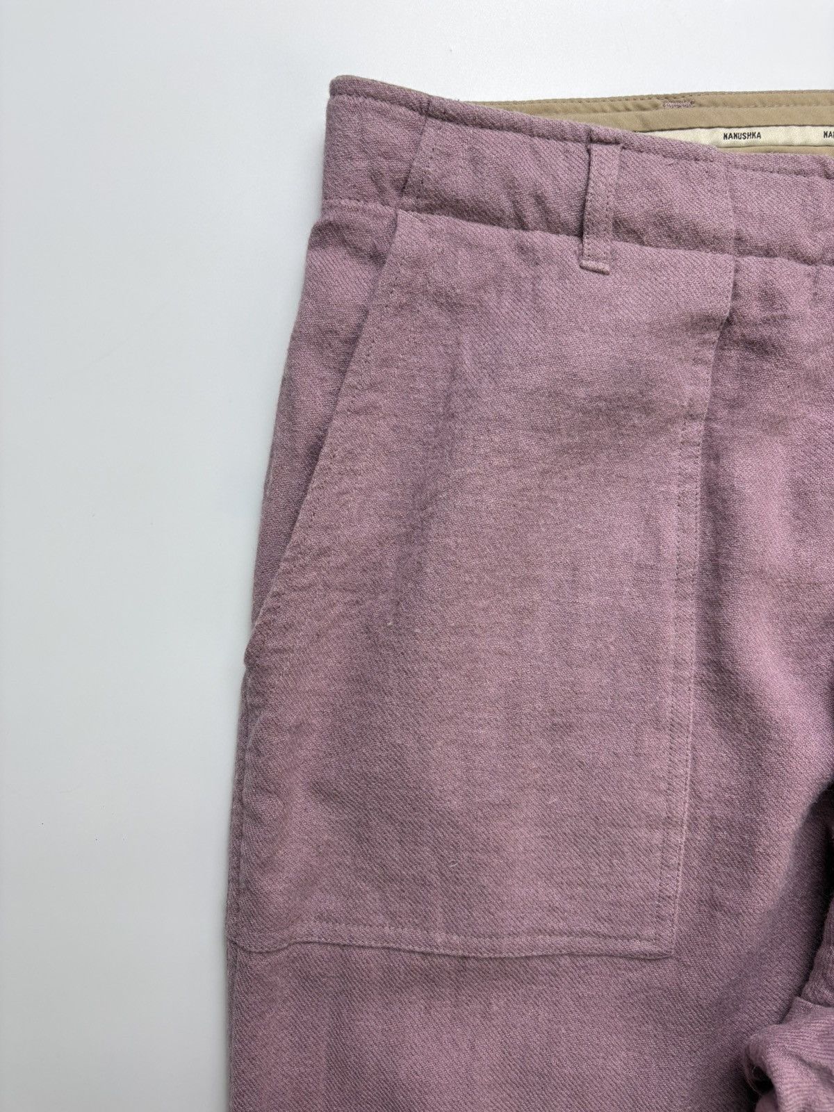 Nanushka Nanushka Gauis Linen Pink Trousers Size US 34 / EU 50 - 5 Thumbnail