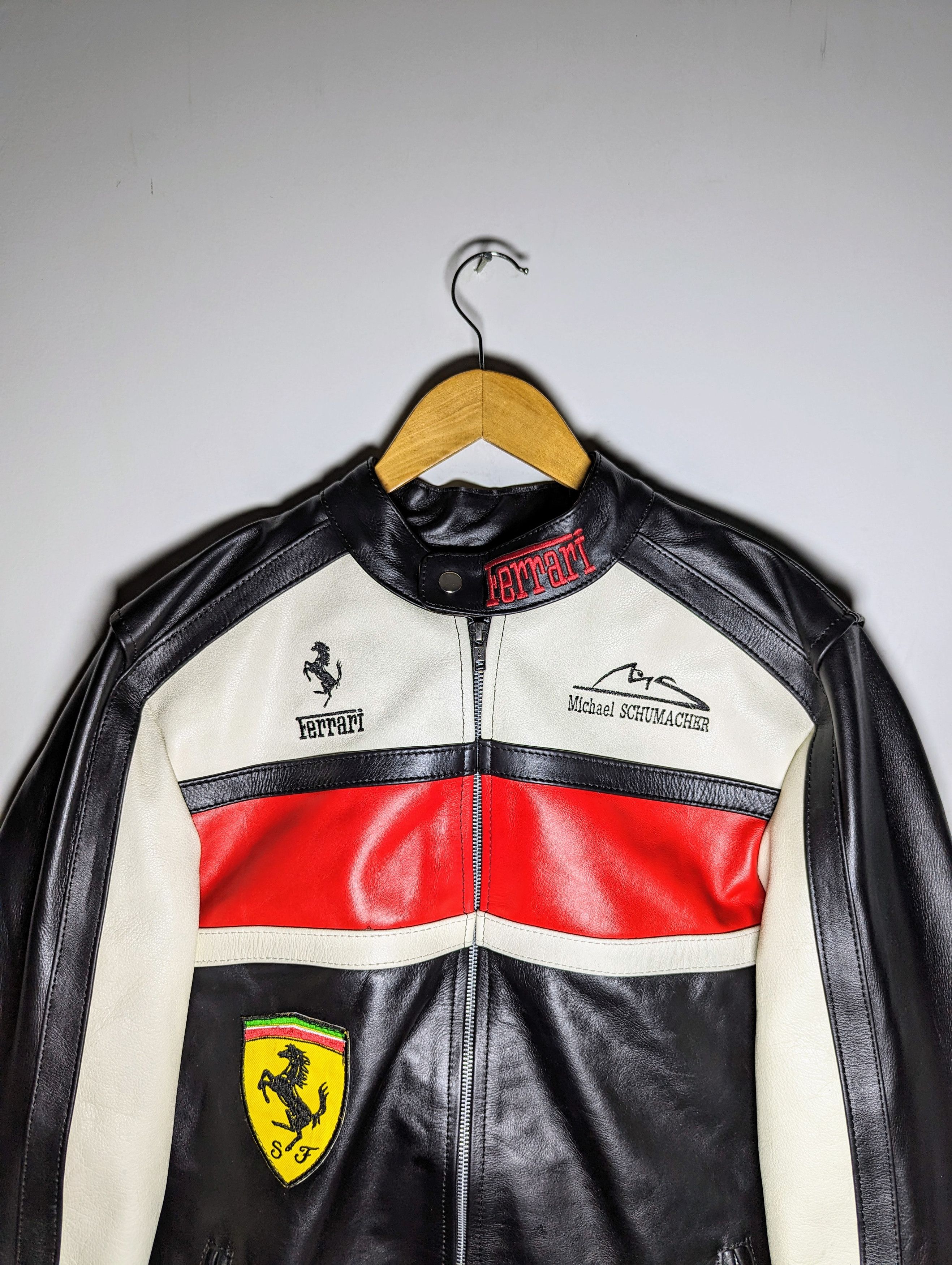 Ferrari 🔥🔥 FERRARI LEATHER JACKET Formula 1 Streetwear Size XL / US 12-14 / IT 48-50 - 5 Thumbnail