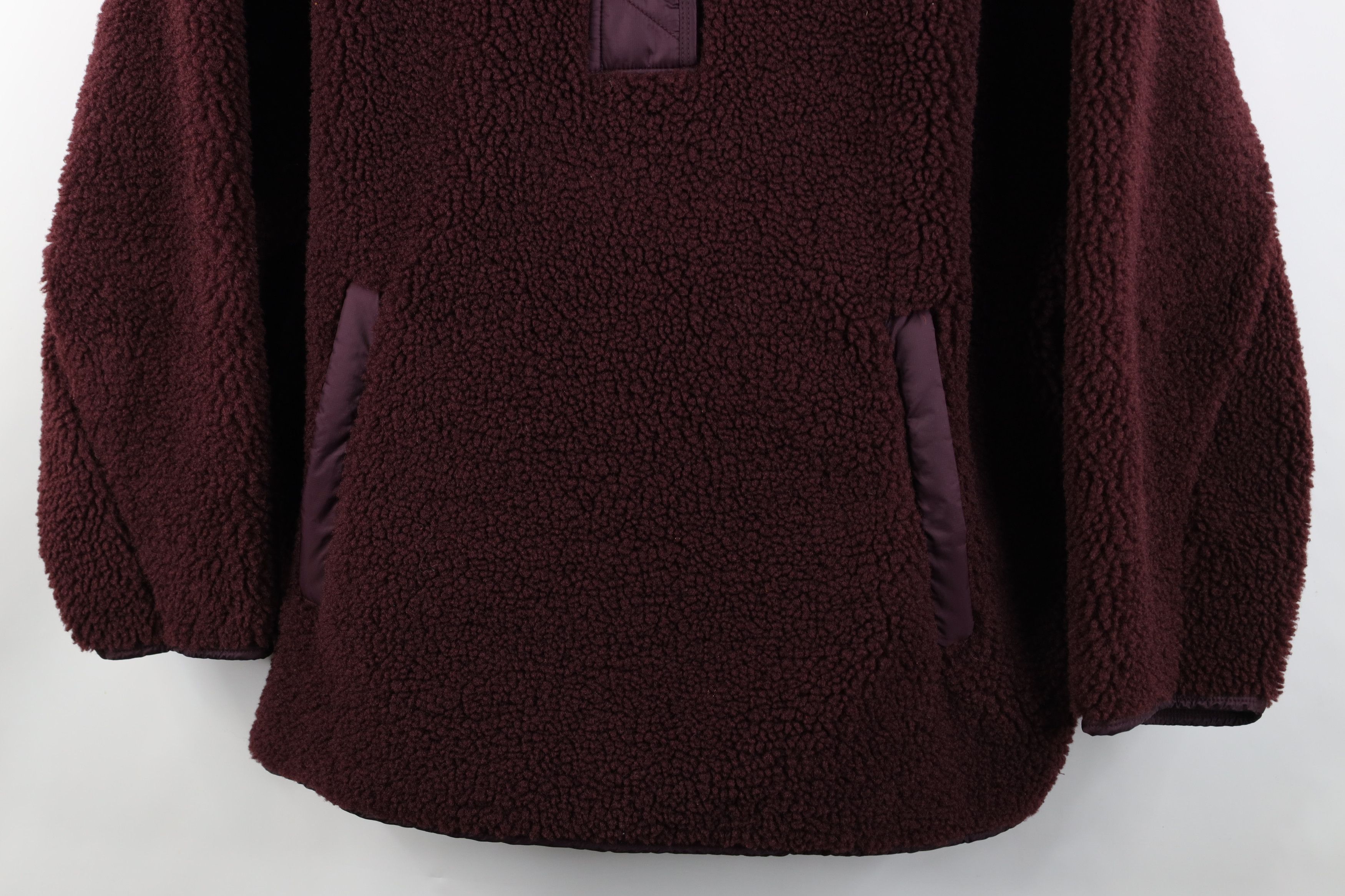 Athleta Athleta Deep Pile Fleece Snap Button Pullover Jacket Top Size XXL / US 16-18 / IT 52-54 - 3 Thumbnail