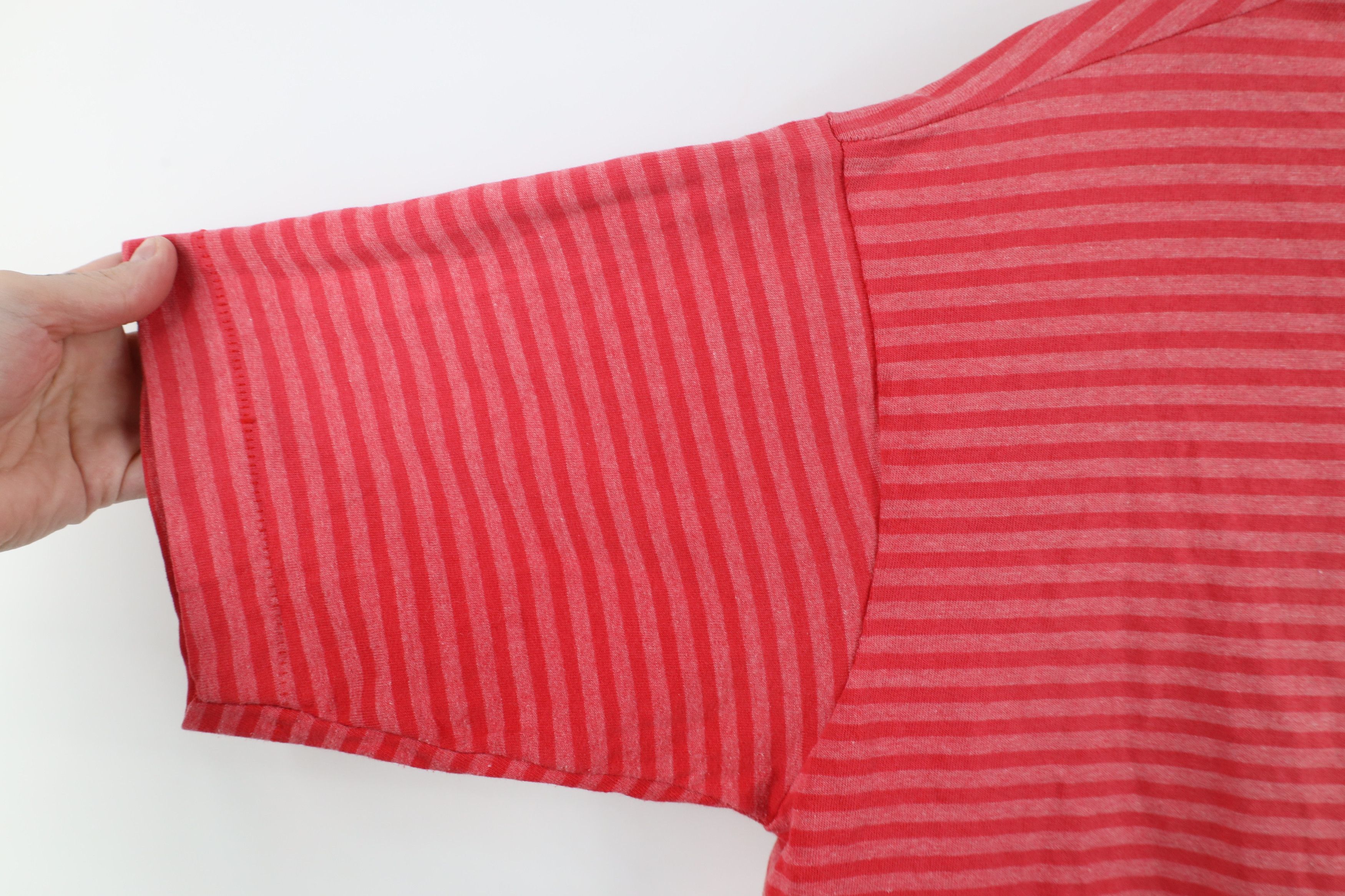 Vintage Vintage 90s Streetwear Blank Striped Short Sleeve T-Shirt Size US M / EU 48-50 / 2 - 7 Thumbnail