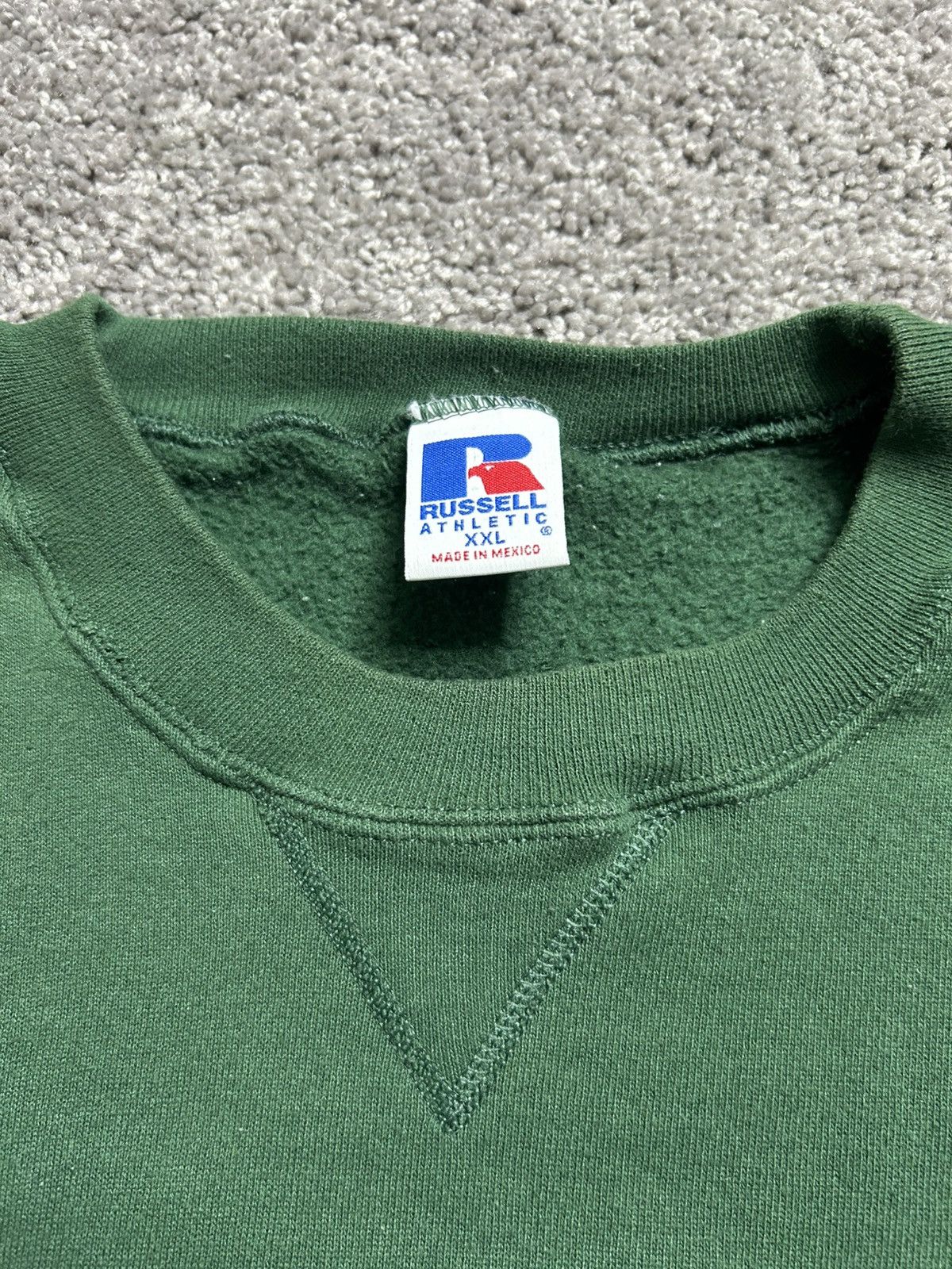Russell Athletic × Vintage Vintage 90s Russell Spellout Embroidered Crewneck Size US XXL / EU 58 / 5 - 5 Thumbnail
