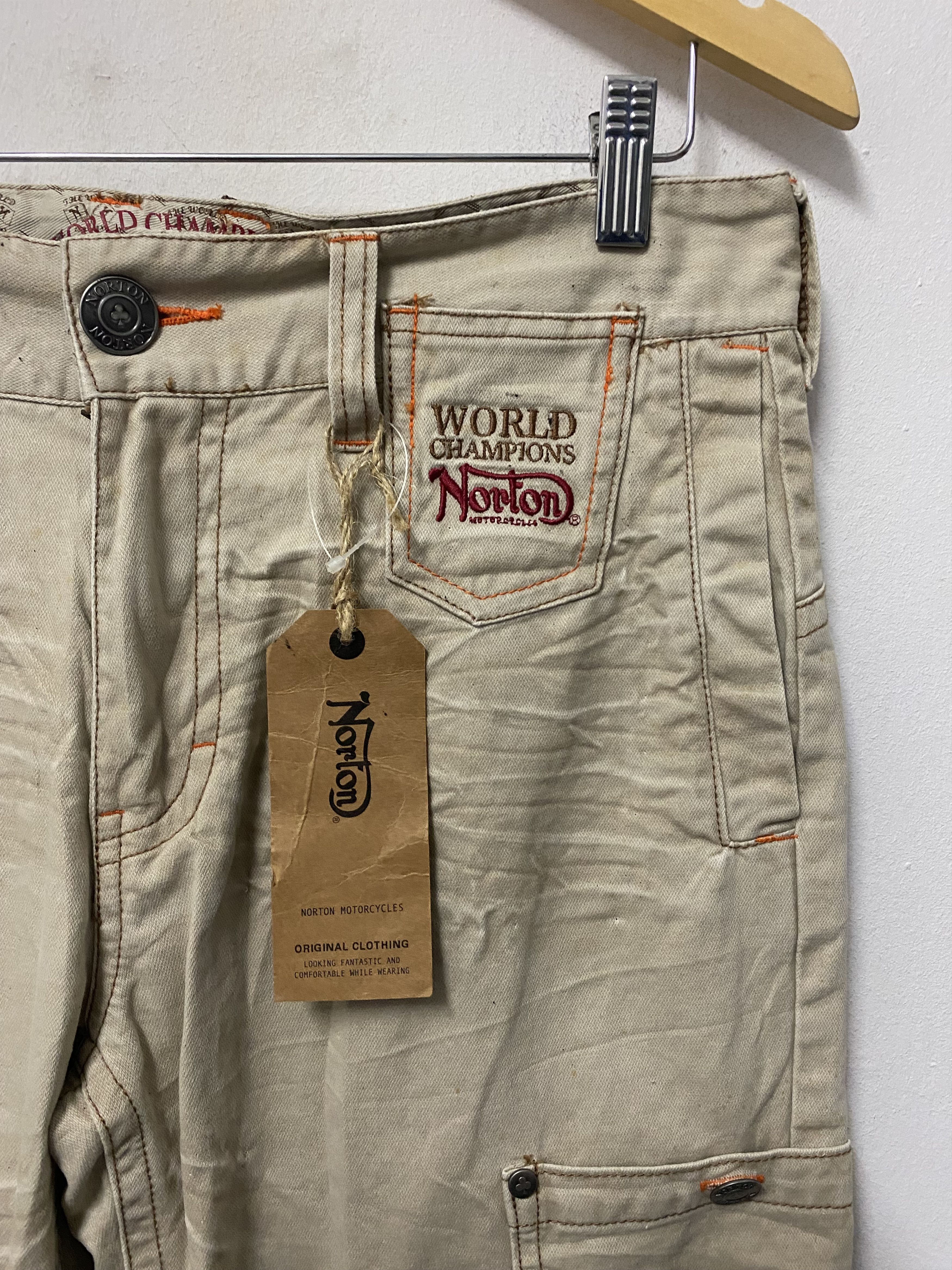 Norton Norton King Of Motorcycles New Old Stock Short Pants Size US 33 - 6 Thumbnail